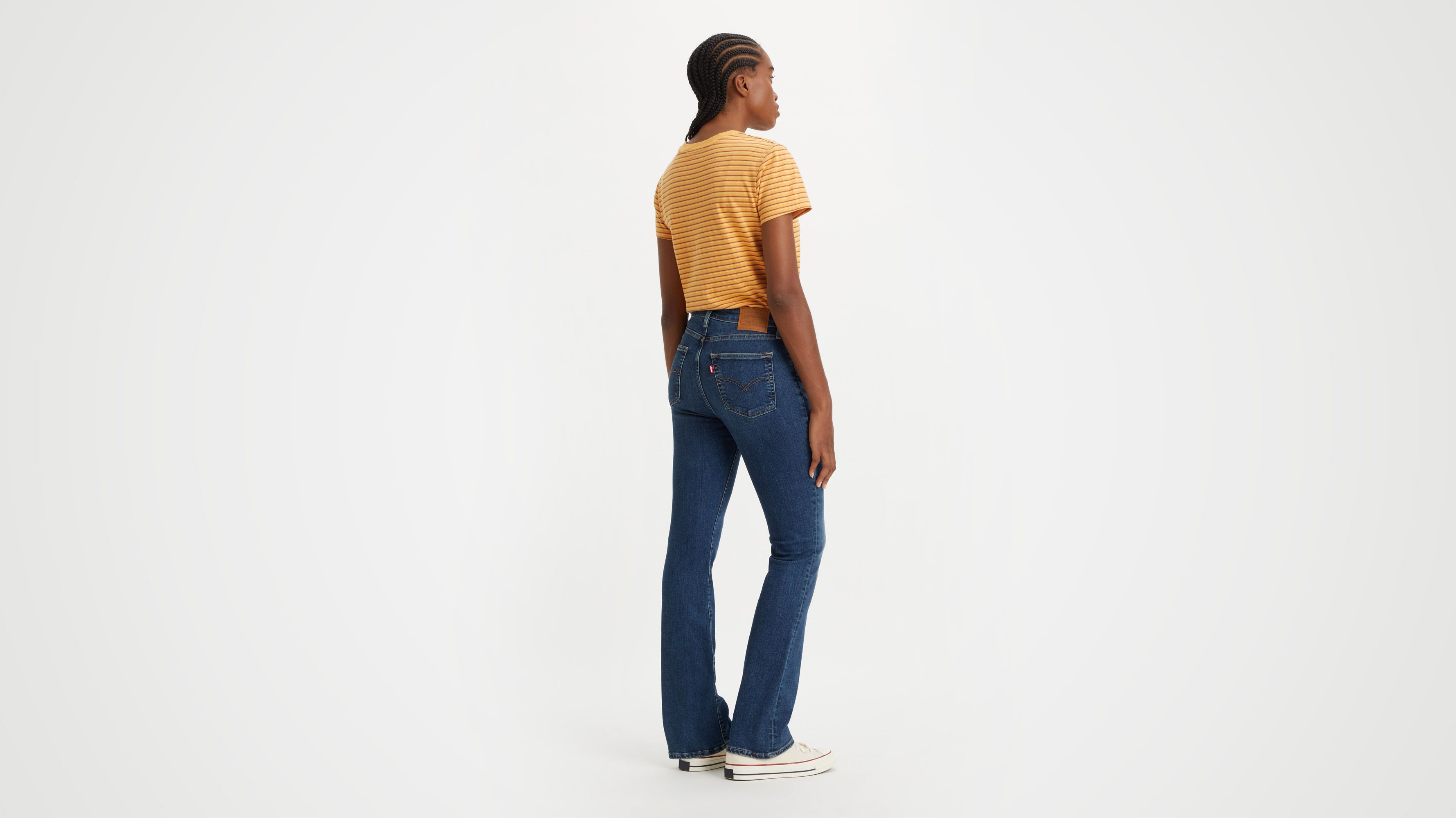 Levi's 725 High Rise Bootcut Jeans In Blue Wave