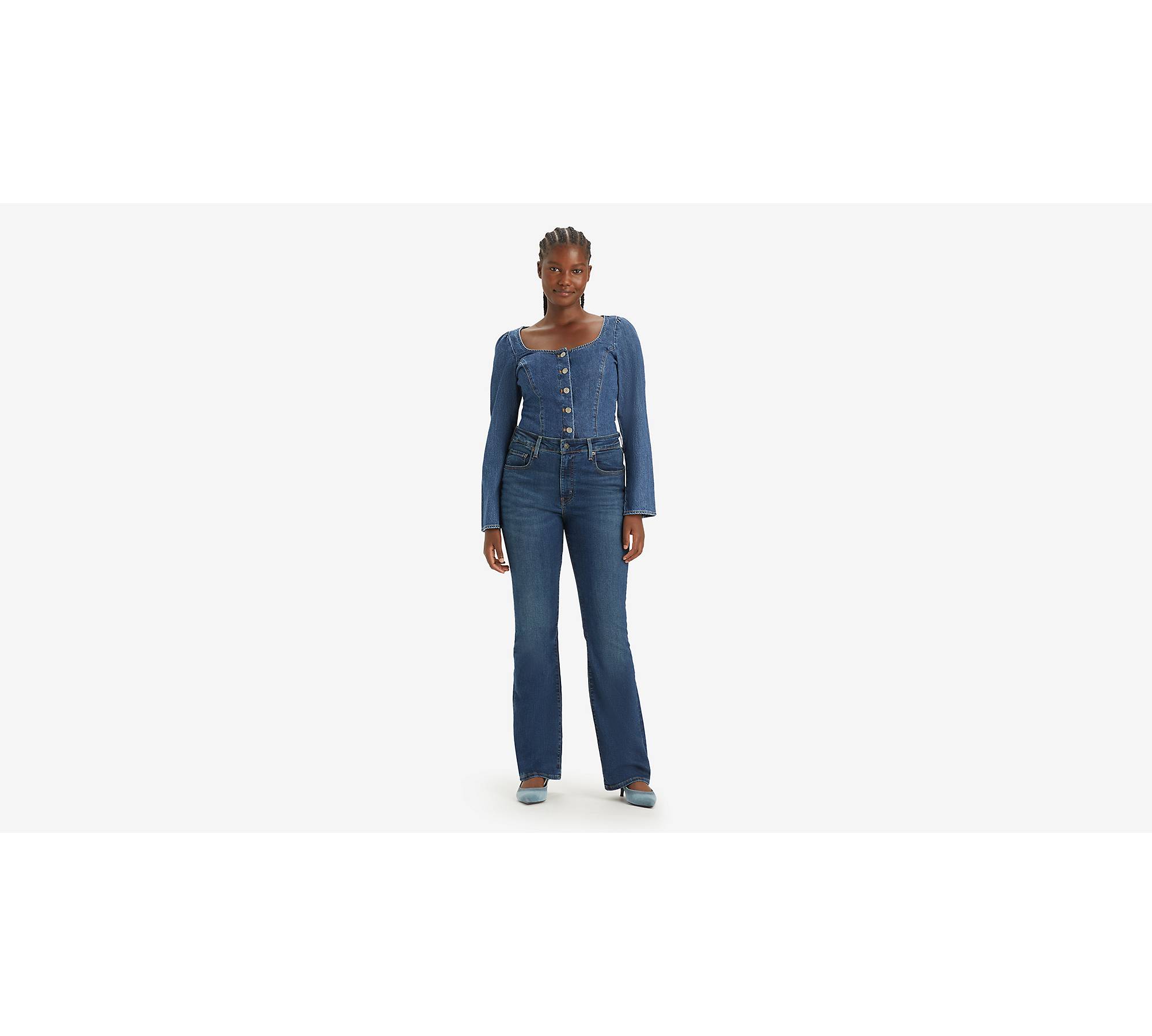 725™ High Rise Bootcut Jeans - Blue | Levi's® DE