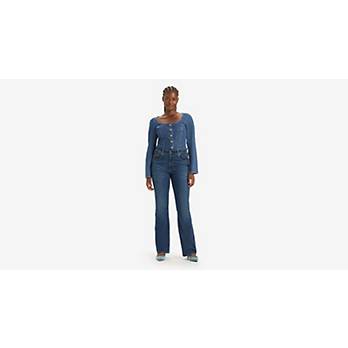 Best West Jeans- Jeans Mujer Tobillero Bocelli T.Medio Alto 1233-Azul