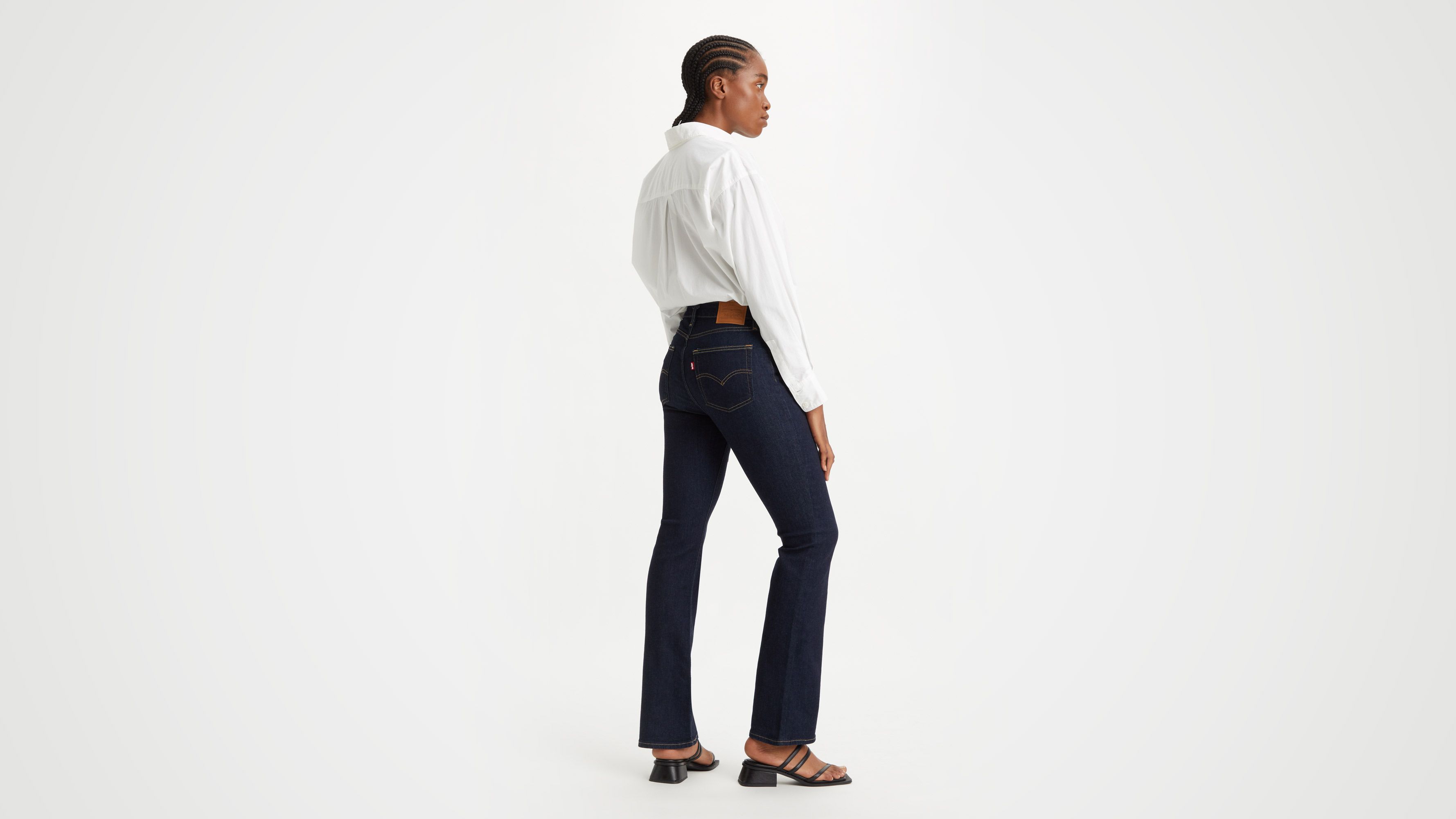 Levi's 725 High Rise Bootcut Jeans In Blue Wave Rinse
