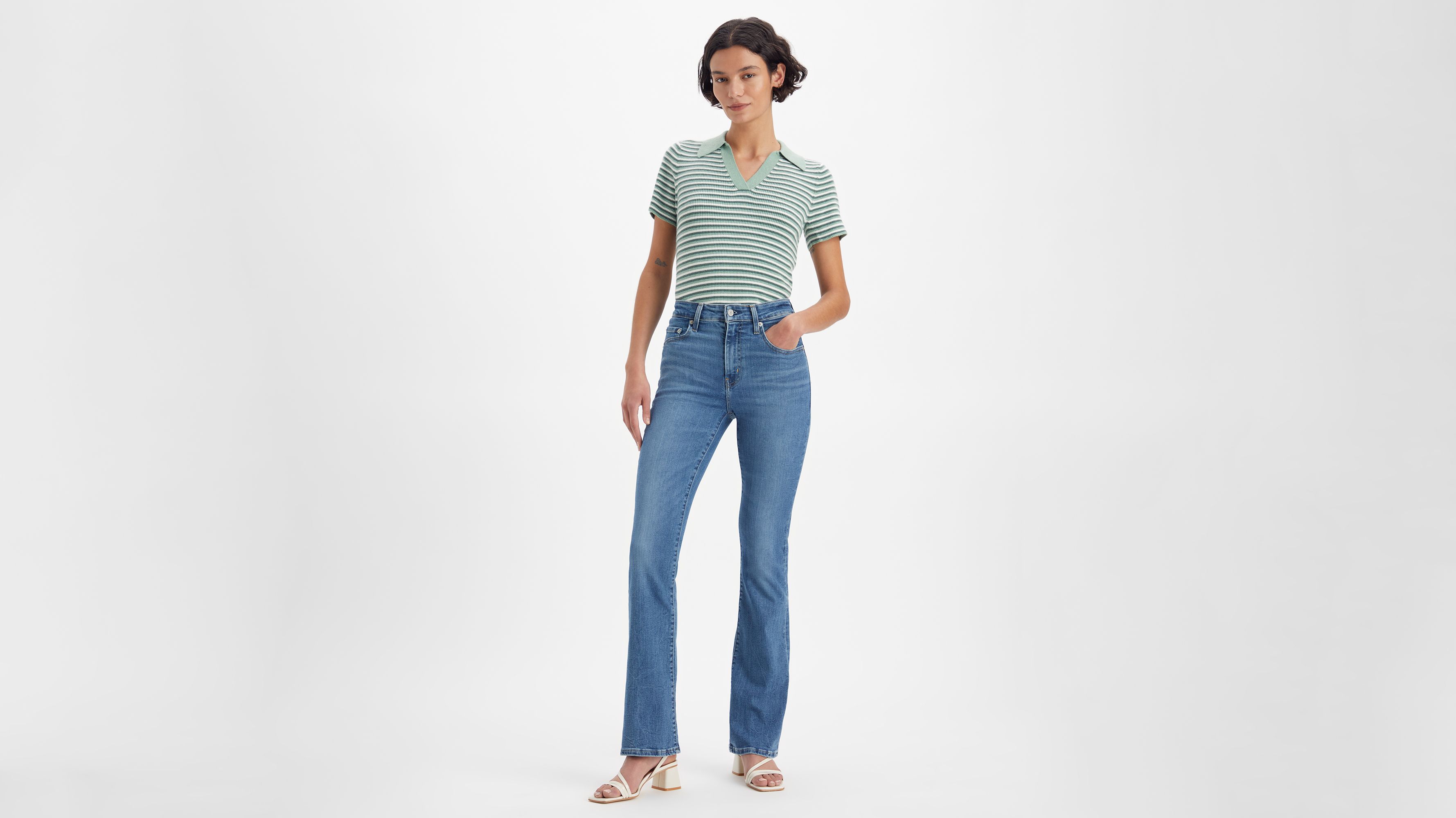 Levi's Women's 725 High Rise Bootcut Jeans Marks, 53% OFF