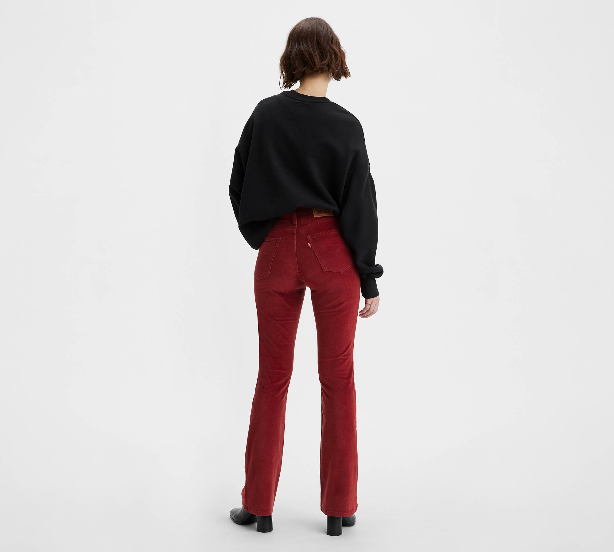 725 High Rise Bootcut Corduroy Women's Pants - Red | Levi's® CA