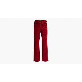 725 High Rise Bootcut Corduroy Women's Pants - Red