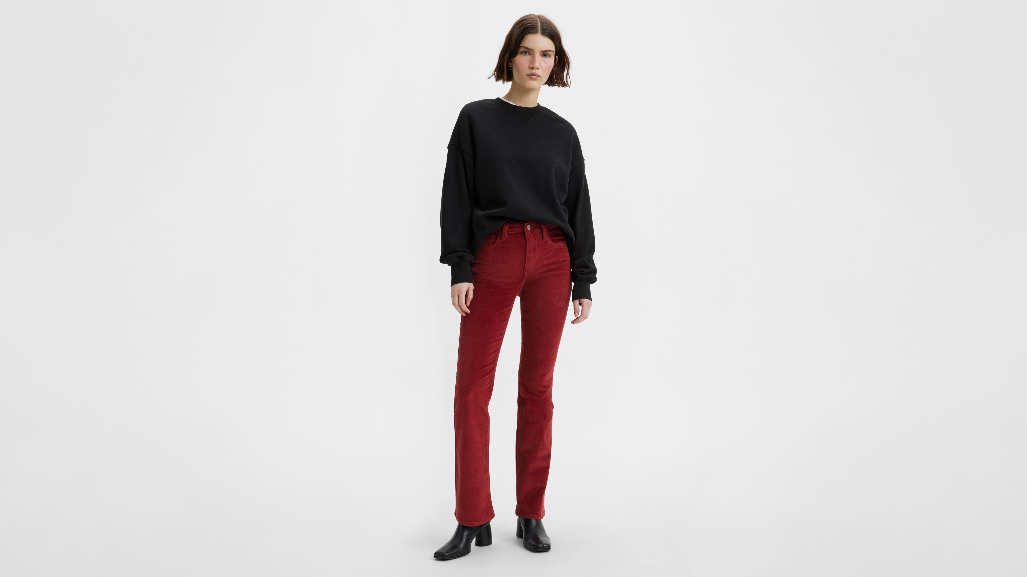 725 High Rise Bootcut Corduroy Women's Pants - Red | Levi's® US