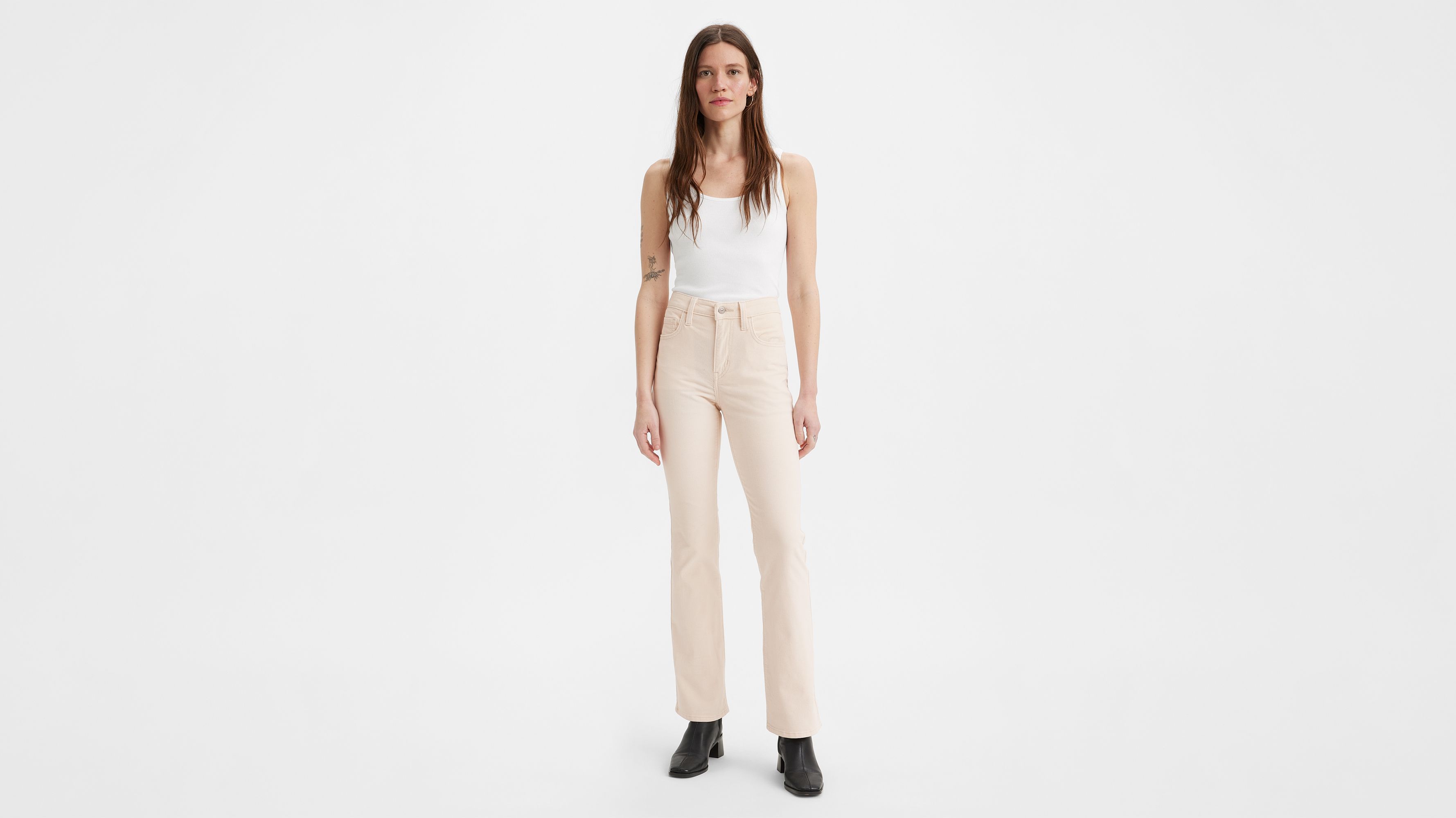 725 High Rise Bootcut Corduroy Women's Pants - White | Levi's® US