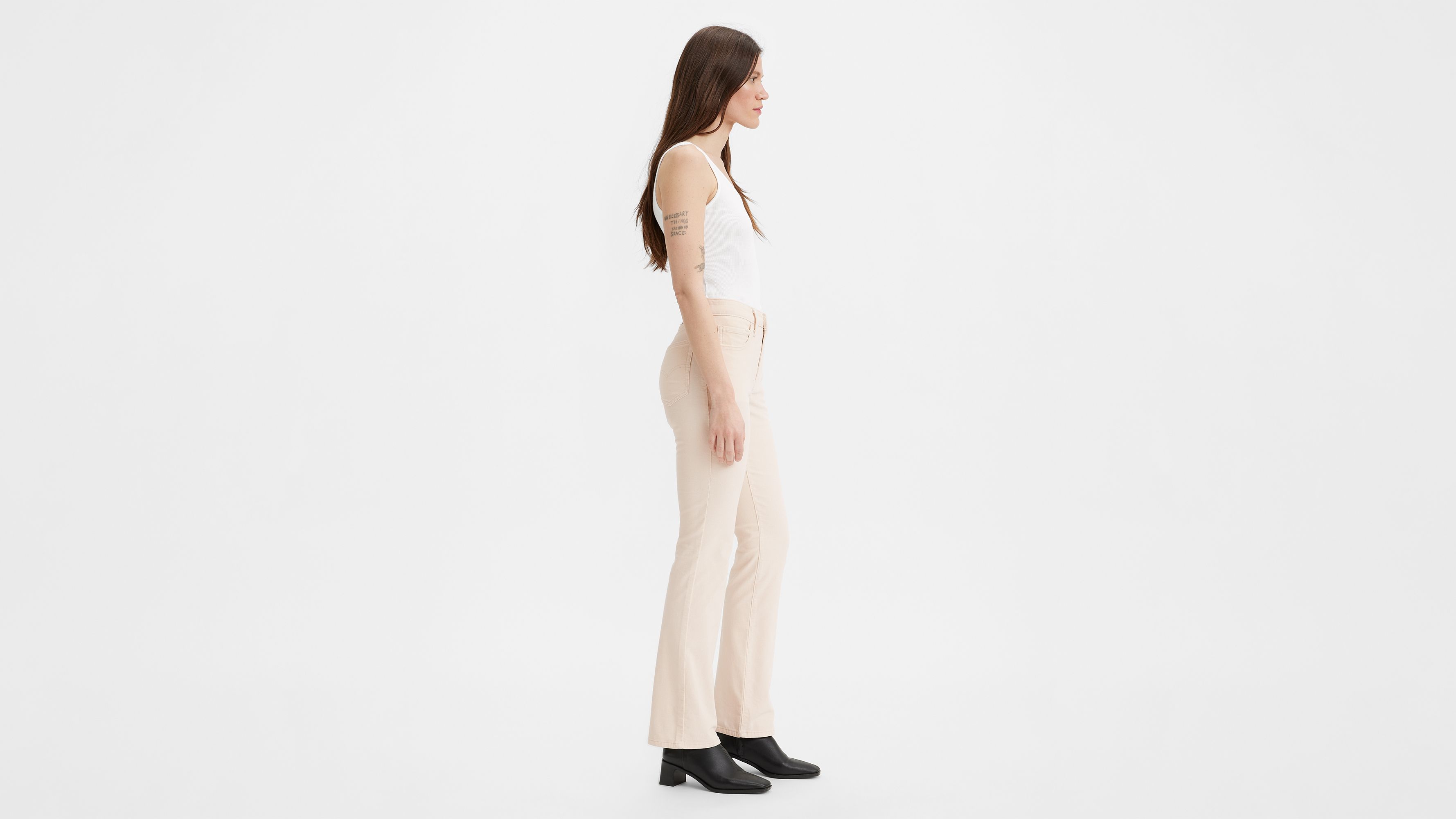 Levi's 725 High Rise Bootcut Corduroy Women's Pants - White Smoke -  ShopStyle