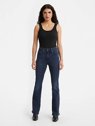 리바이스 Levi 725 High Rise Bootcut Womens Jeans,Lots Of Love - Dark Wash