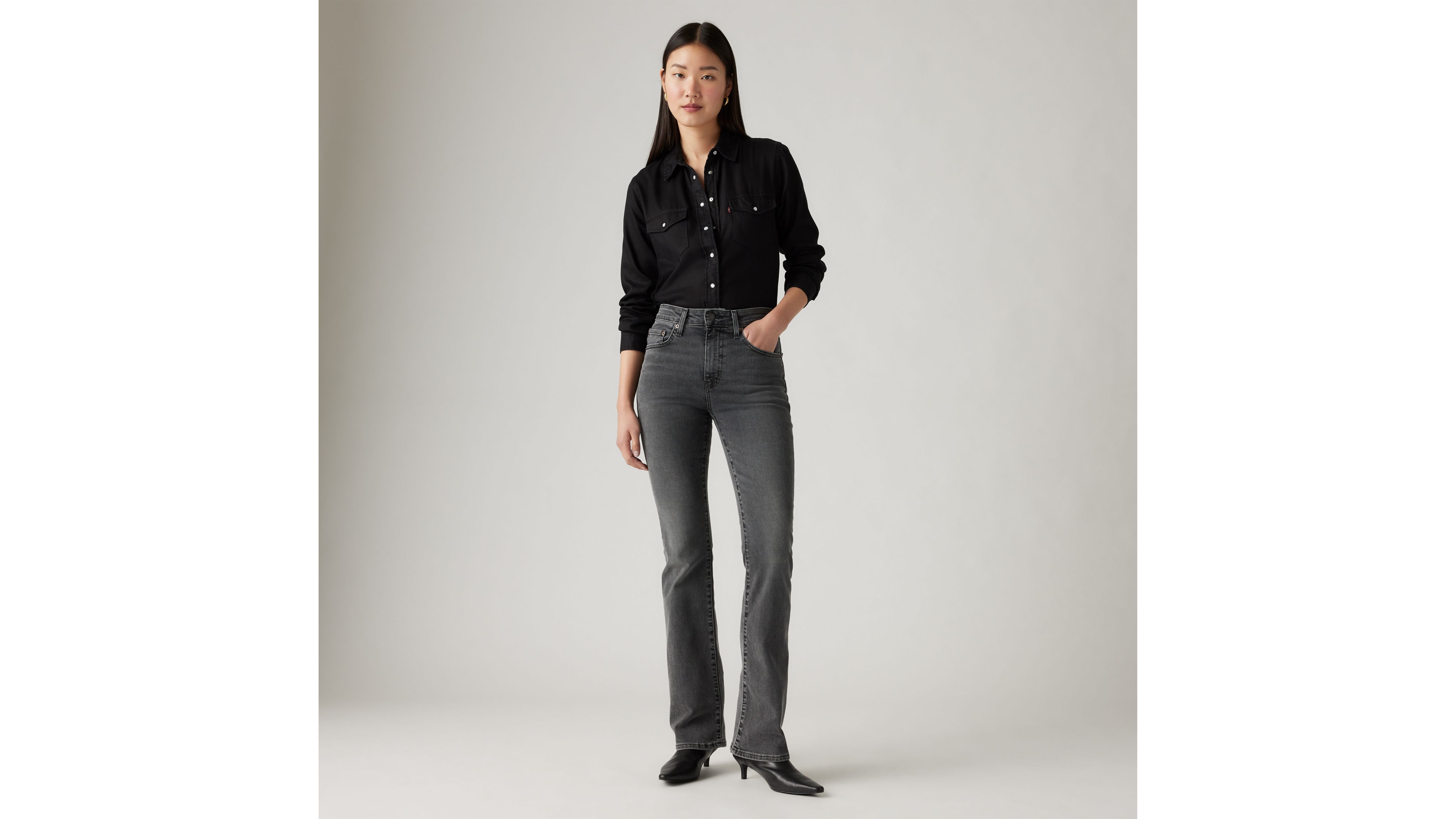 725 High Rise Bootcut Women s Jeans Grey Levi s US