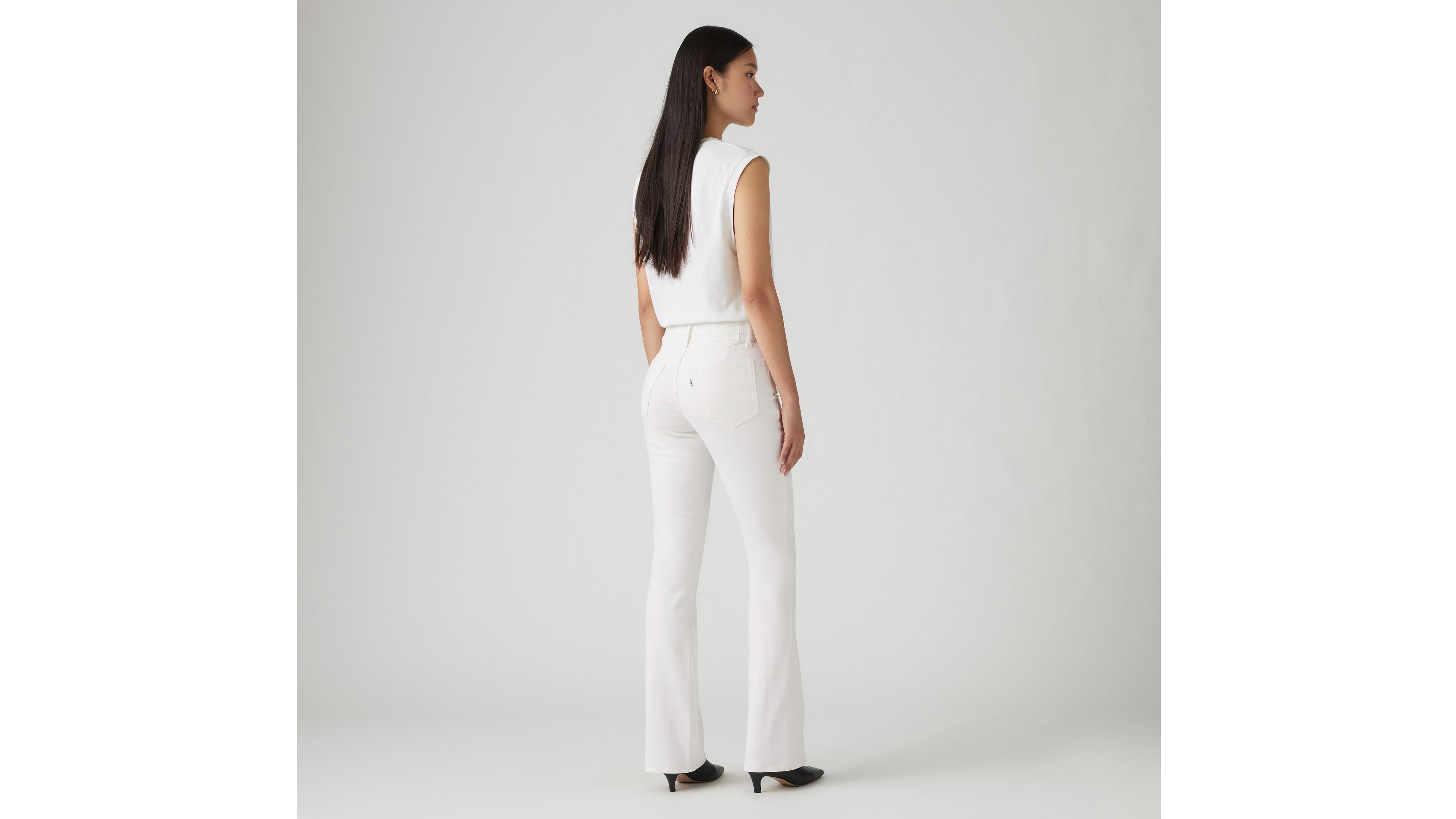★★ ★★ Bootcut white denim pants T22E6NPC001 725 High Rise Bootcut Women's Jeans - White | Levi's® US