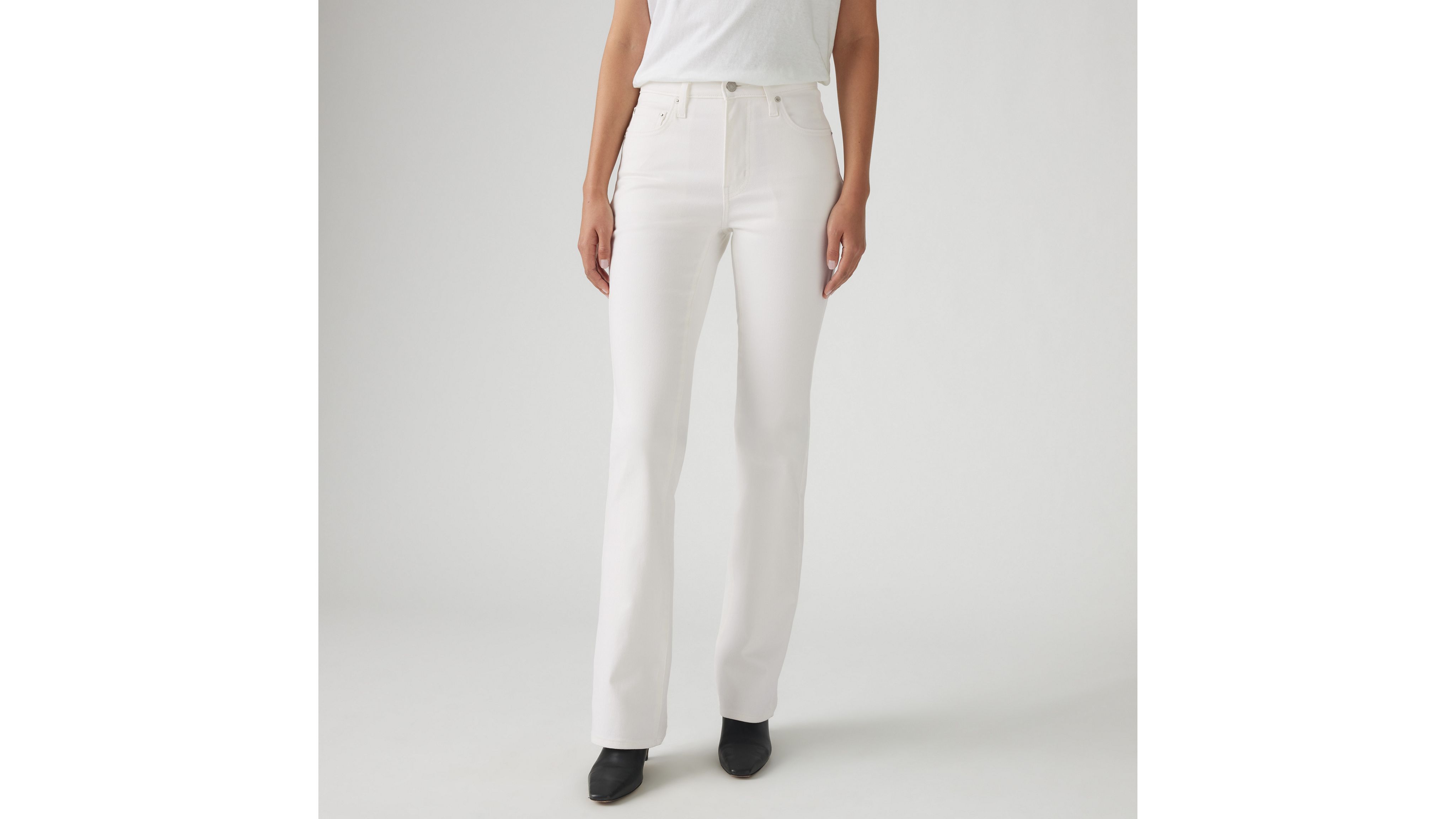 Levi's 725 High Rise Bootcut Women's Jeans 33x32 In Soft Clean White