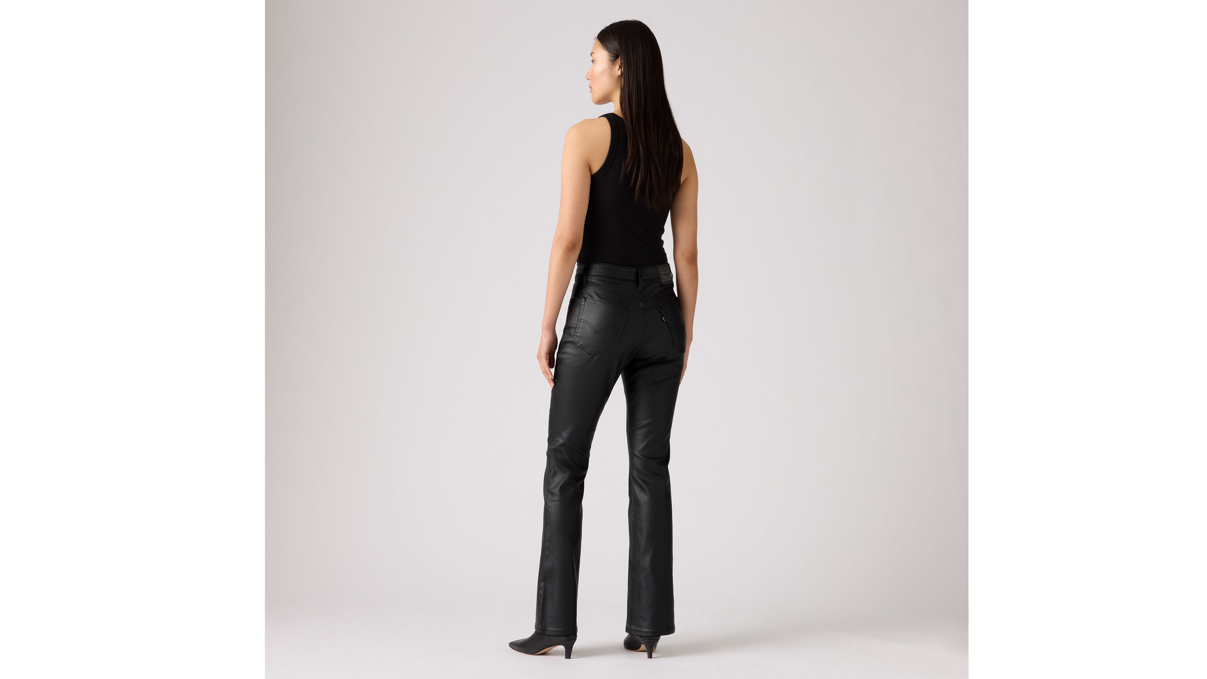 Levi's 725 High-waist Classic Stretch Bootcut Jeans In Black