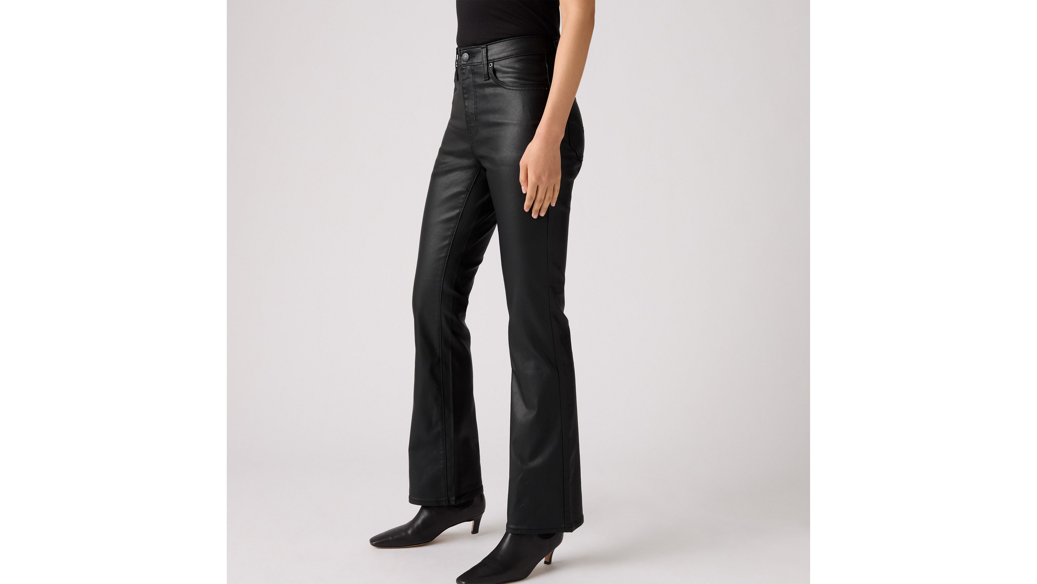 Levi's 725 High-waist Classic Stretch Bootcut Jeans In Black