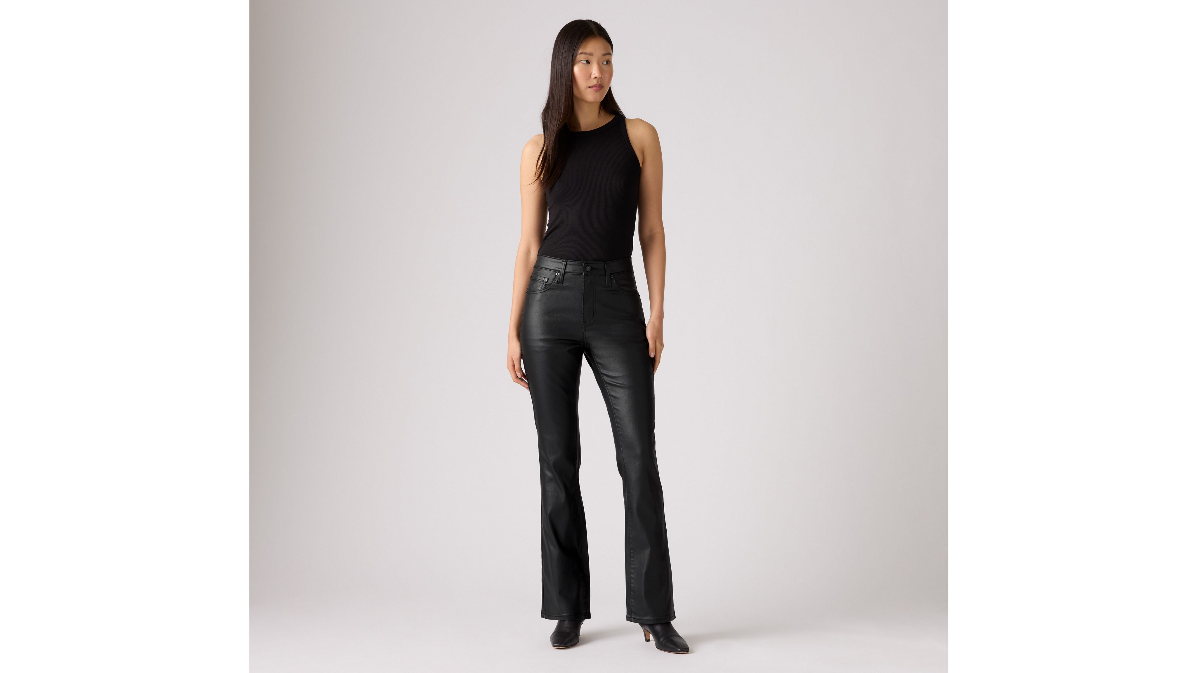 Levi's 725 High-waist Classic Stretch Bootcut Jeans In Black