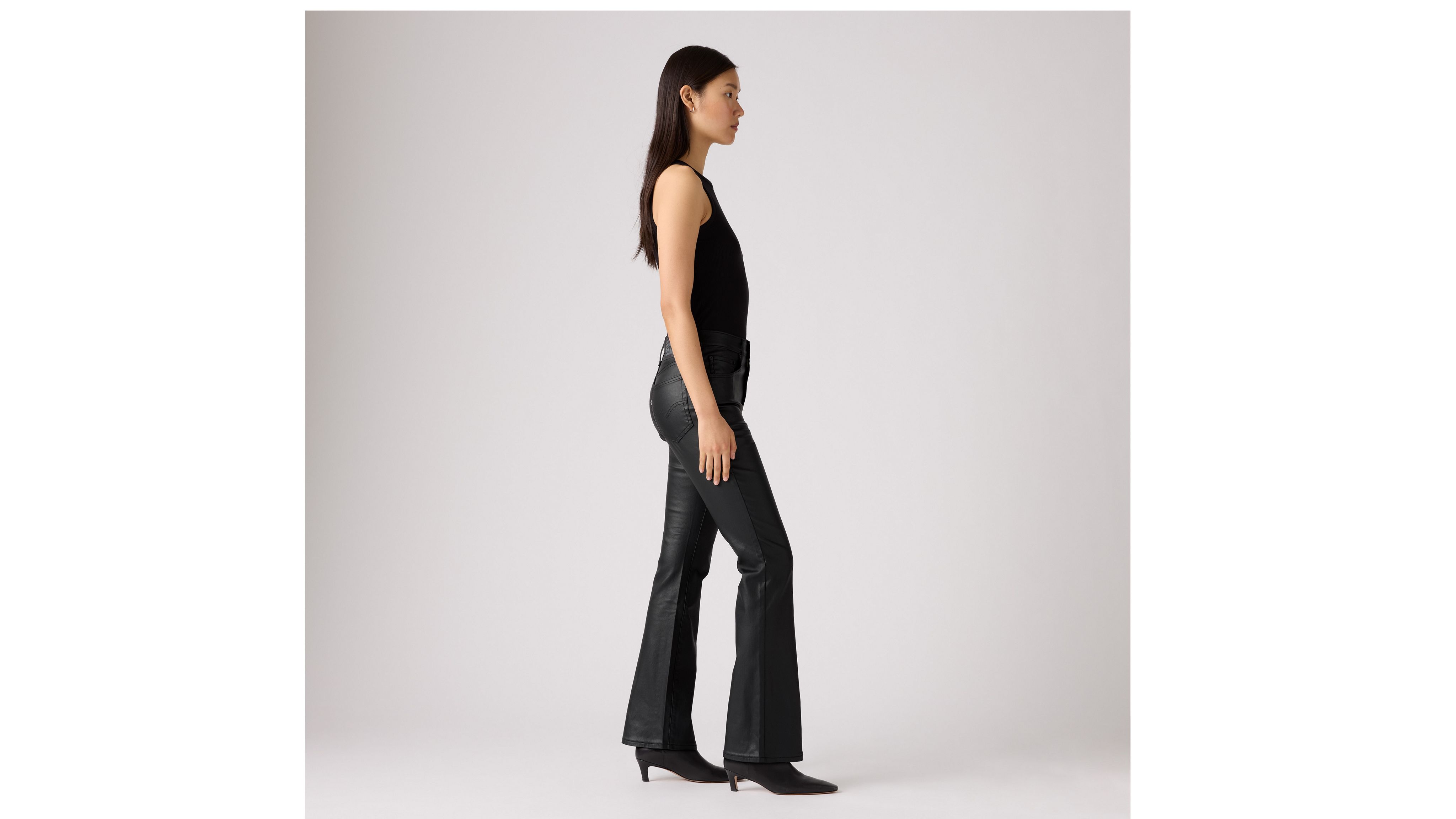 Levi's 725 High-waist Classic Stretch Bootcut Jeans In Black