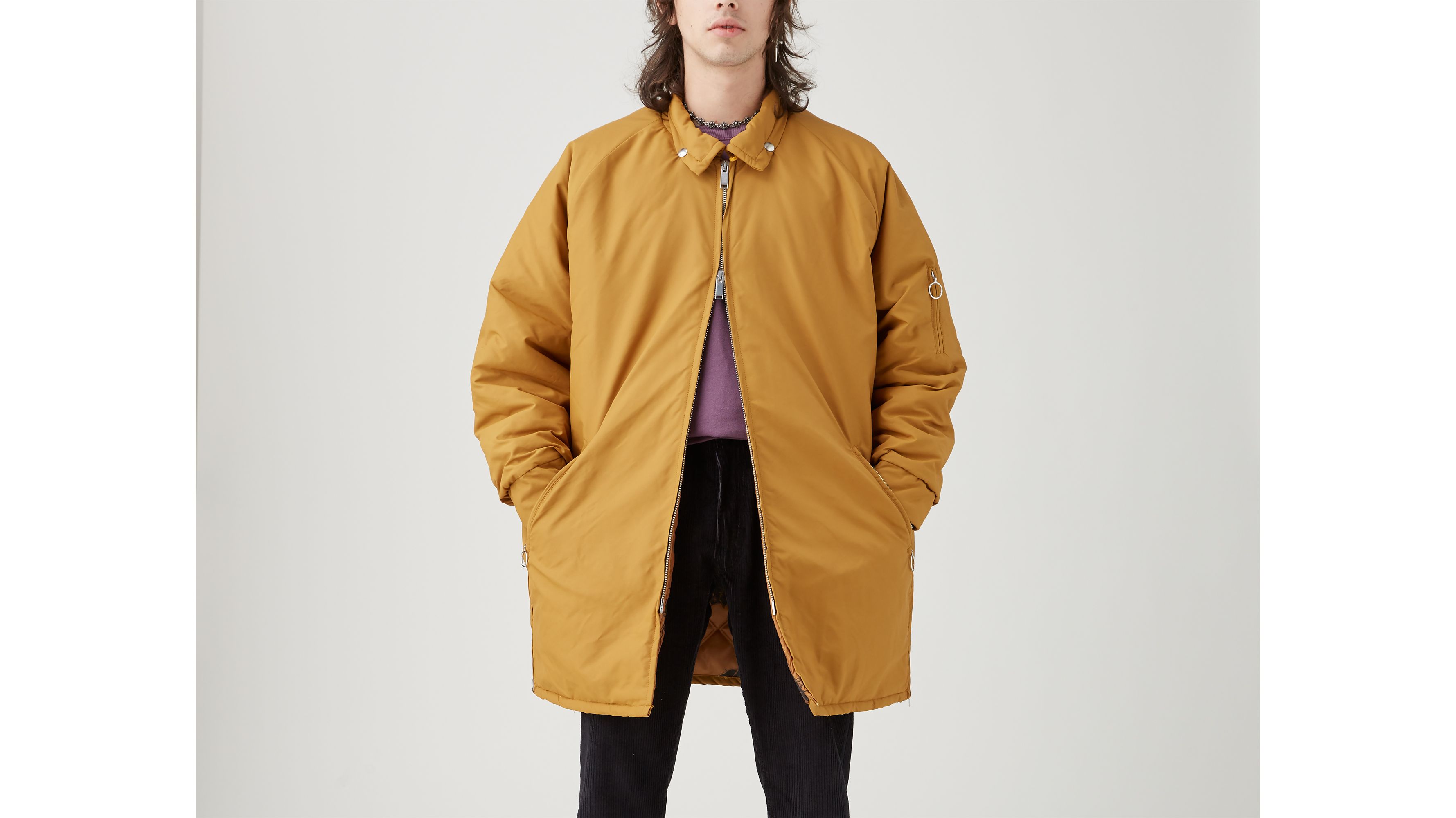 Long hot sale coaches jacket