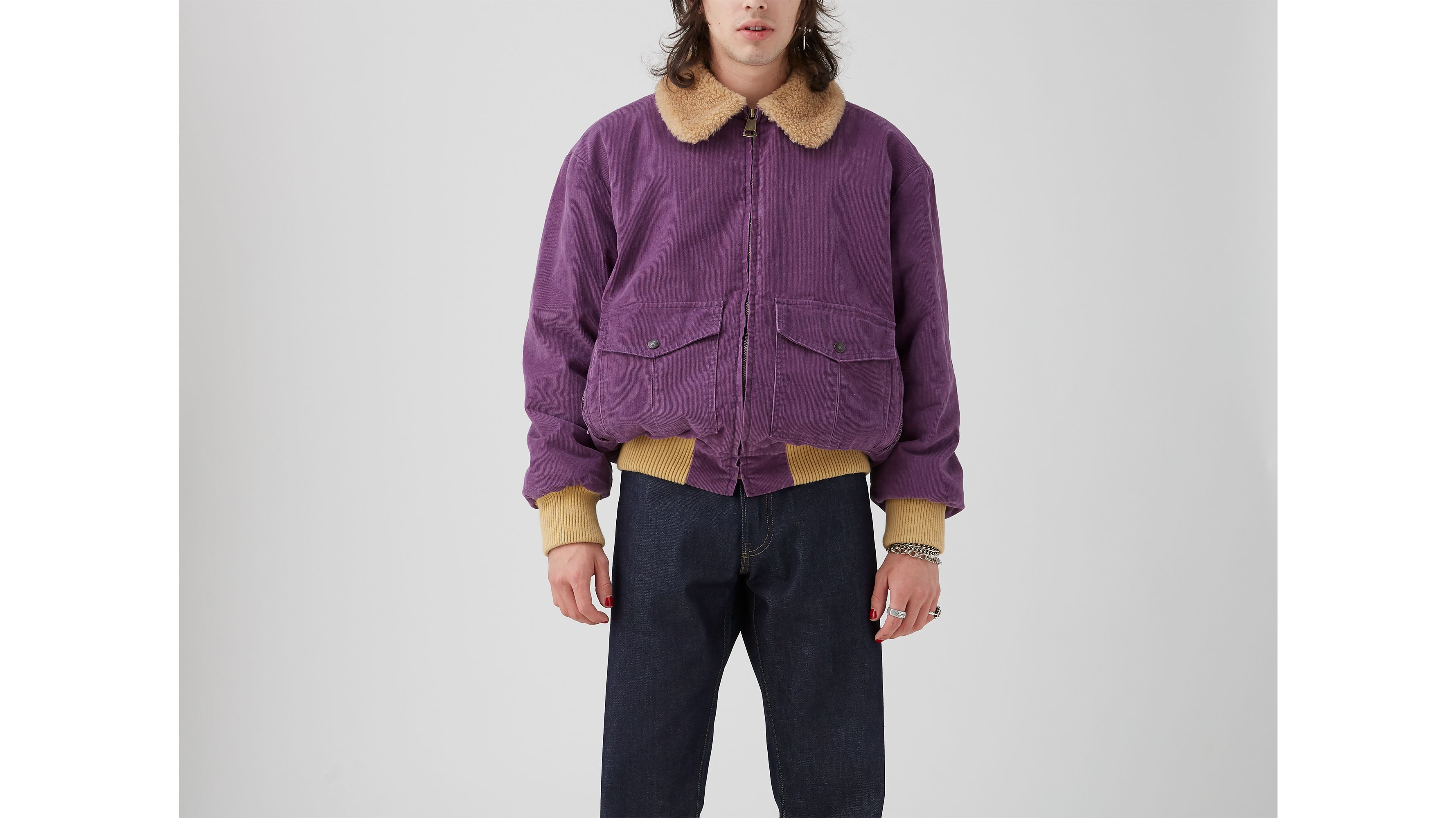 levis cord sherpa jacket