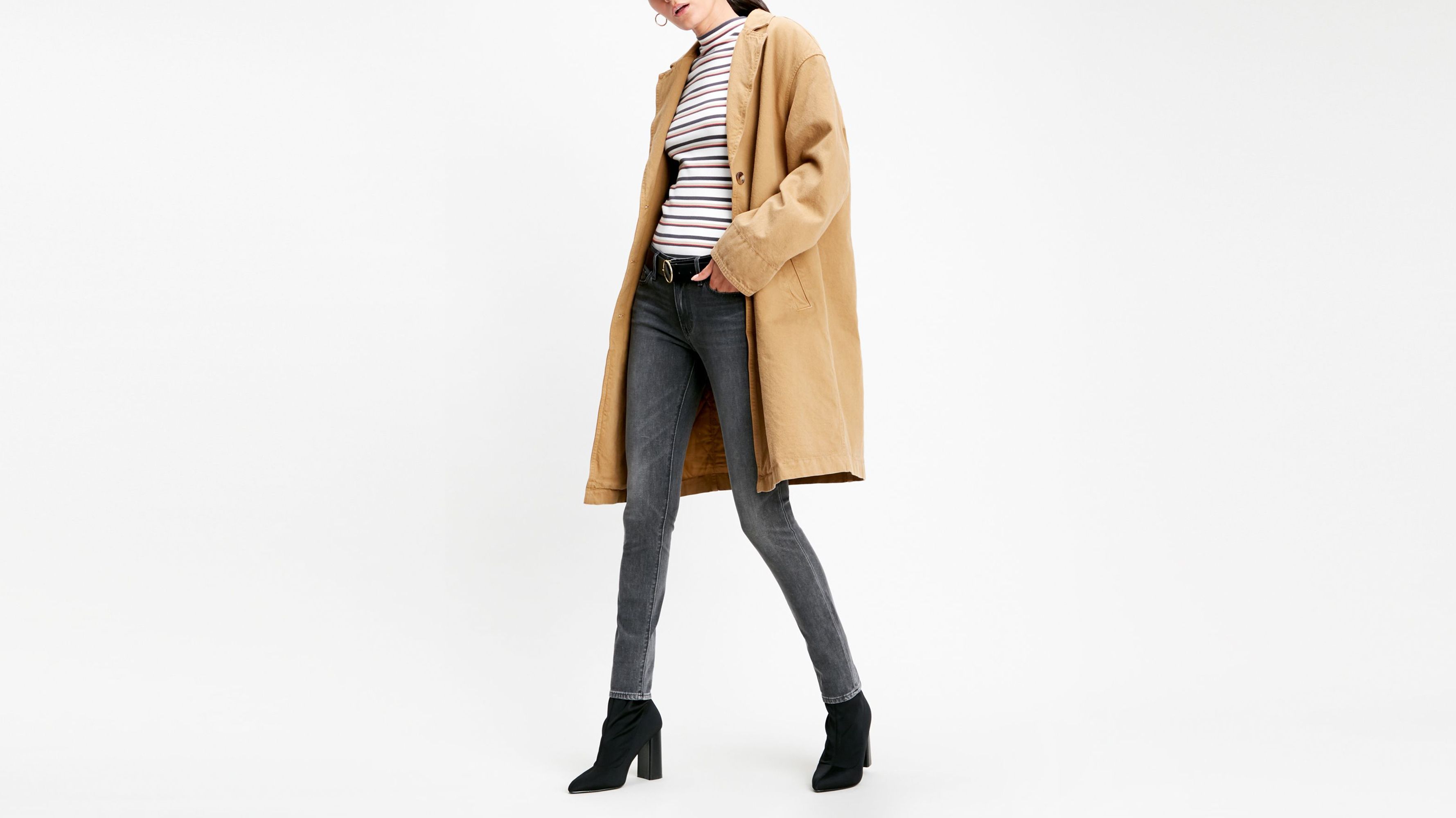 levi's 711 white jeans