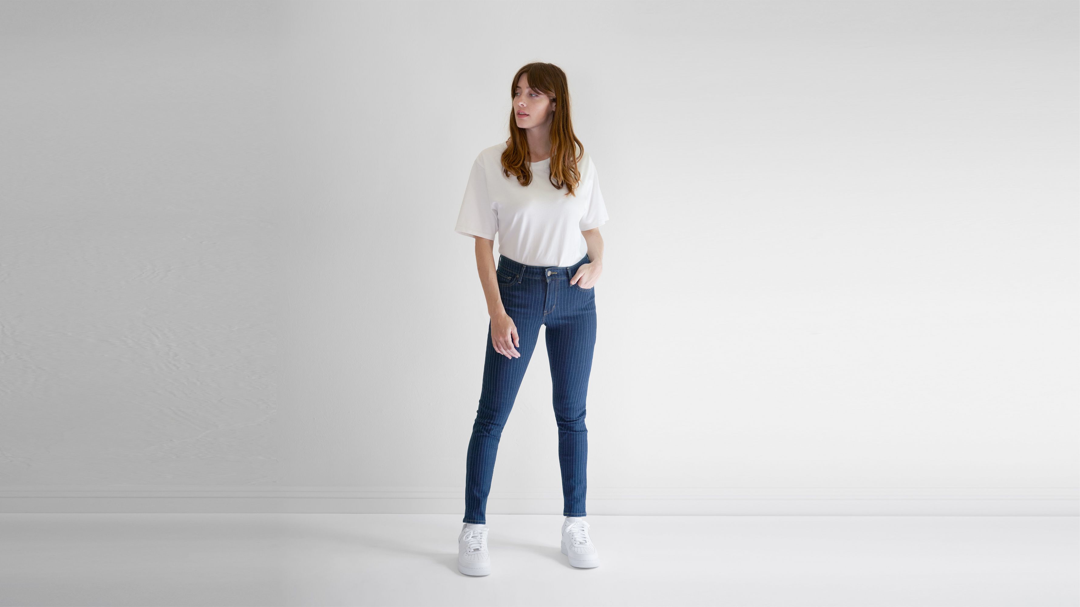 levi's 711 white