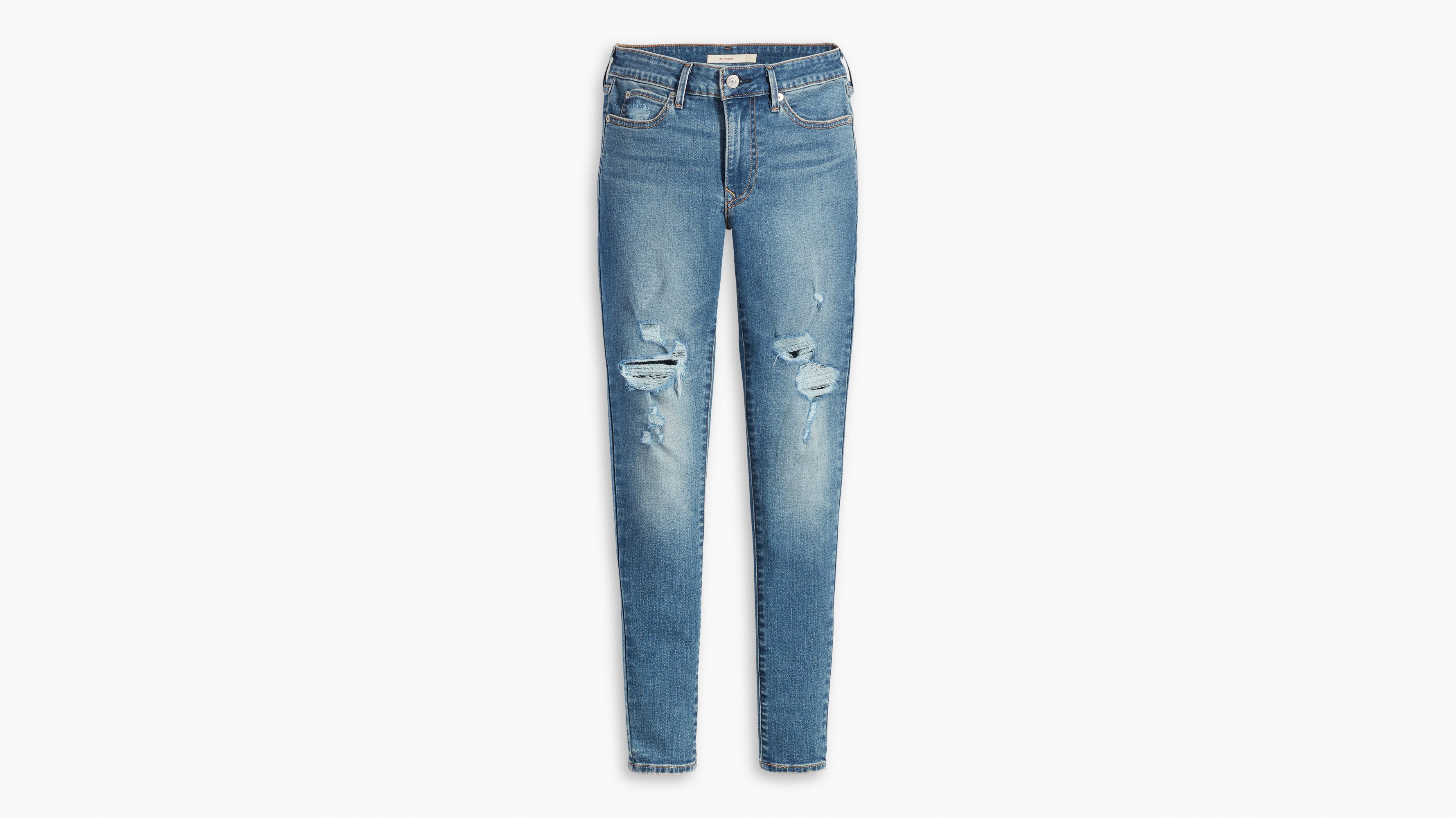 Levis Womens 711 Skinny Jeans Standard 32 Regular Lapis Hay