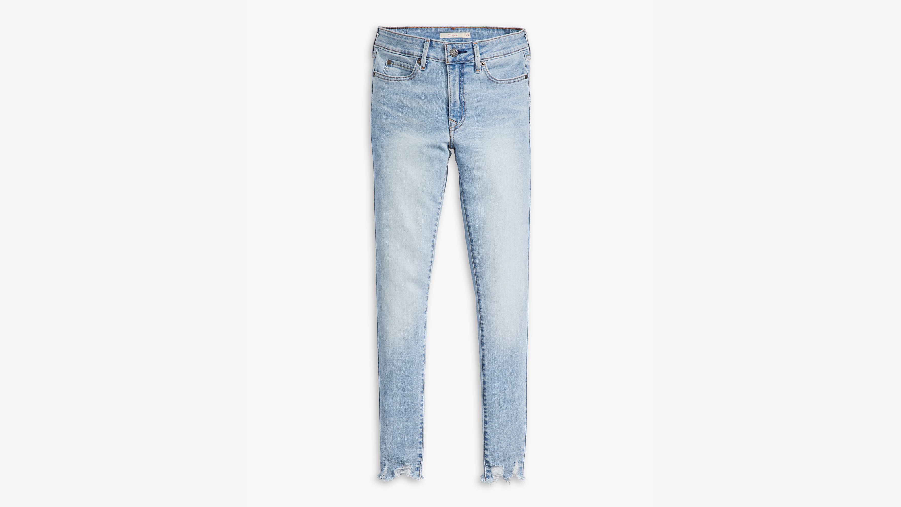 Levis Women Blue 711 Skinny Fit Light Fade Stretchable Jeans at Rs