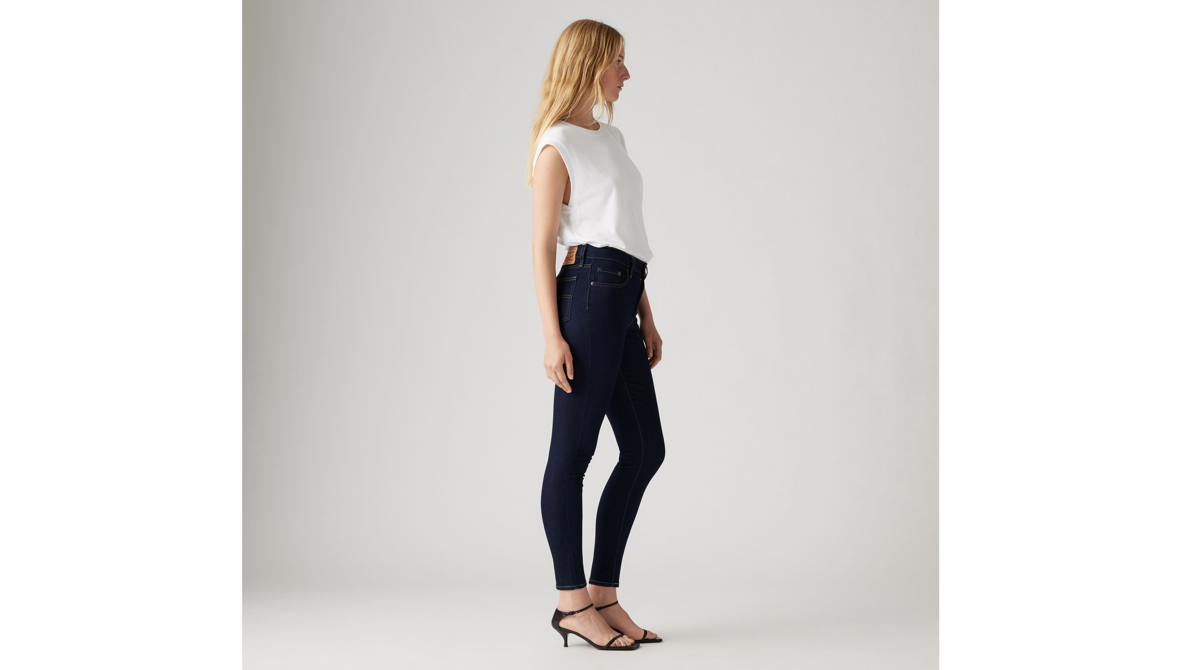 721 high rise skinny jeans waterless