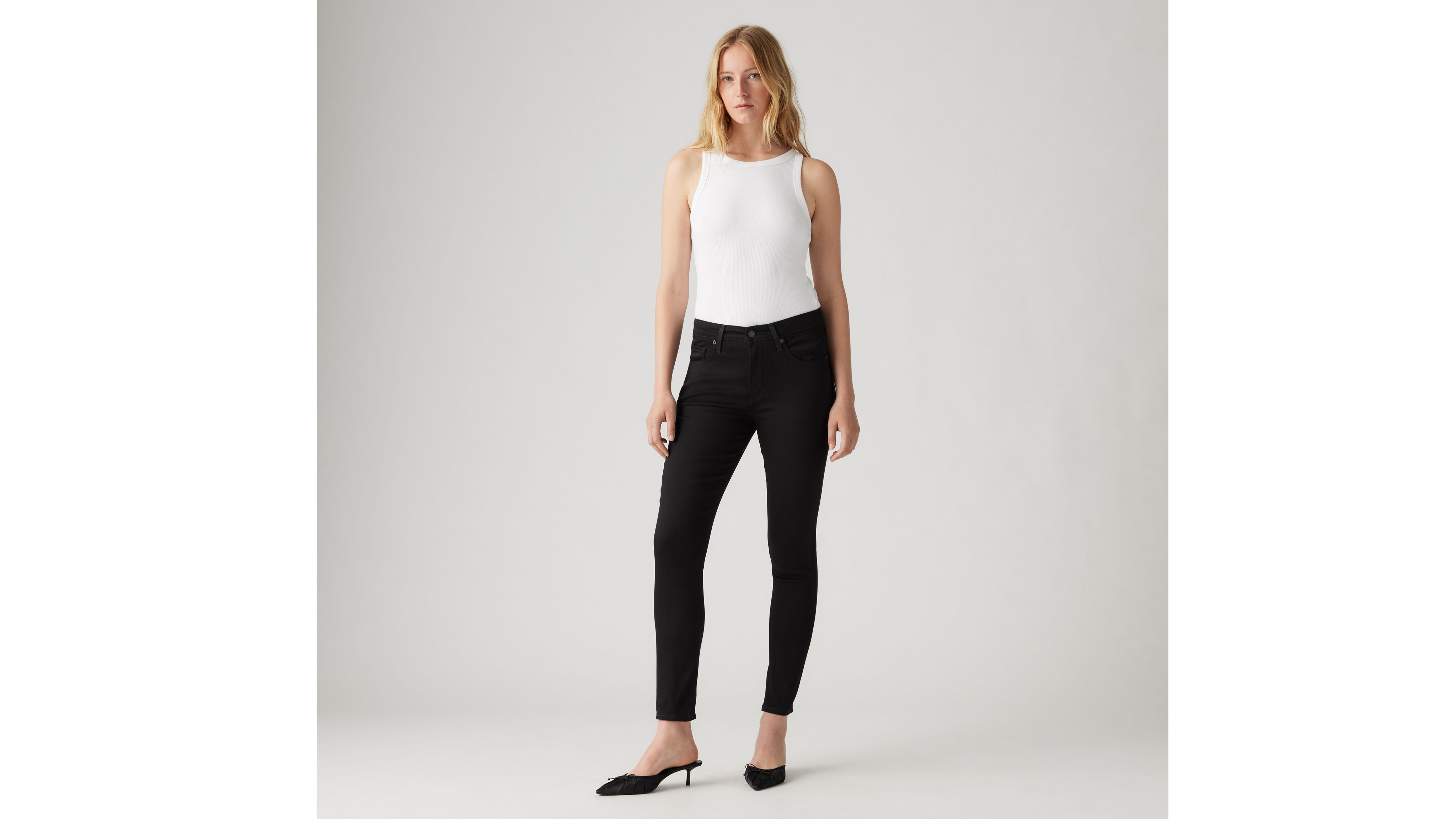 levi's 721 black high rise skinny