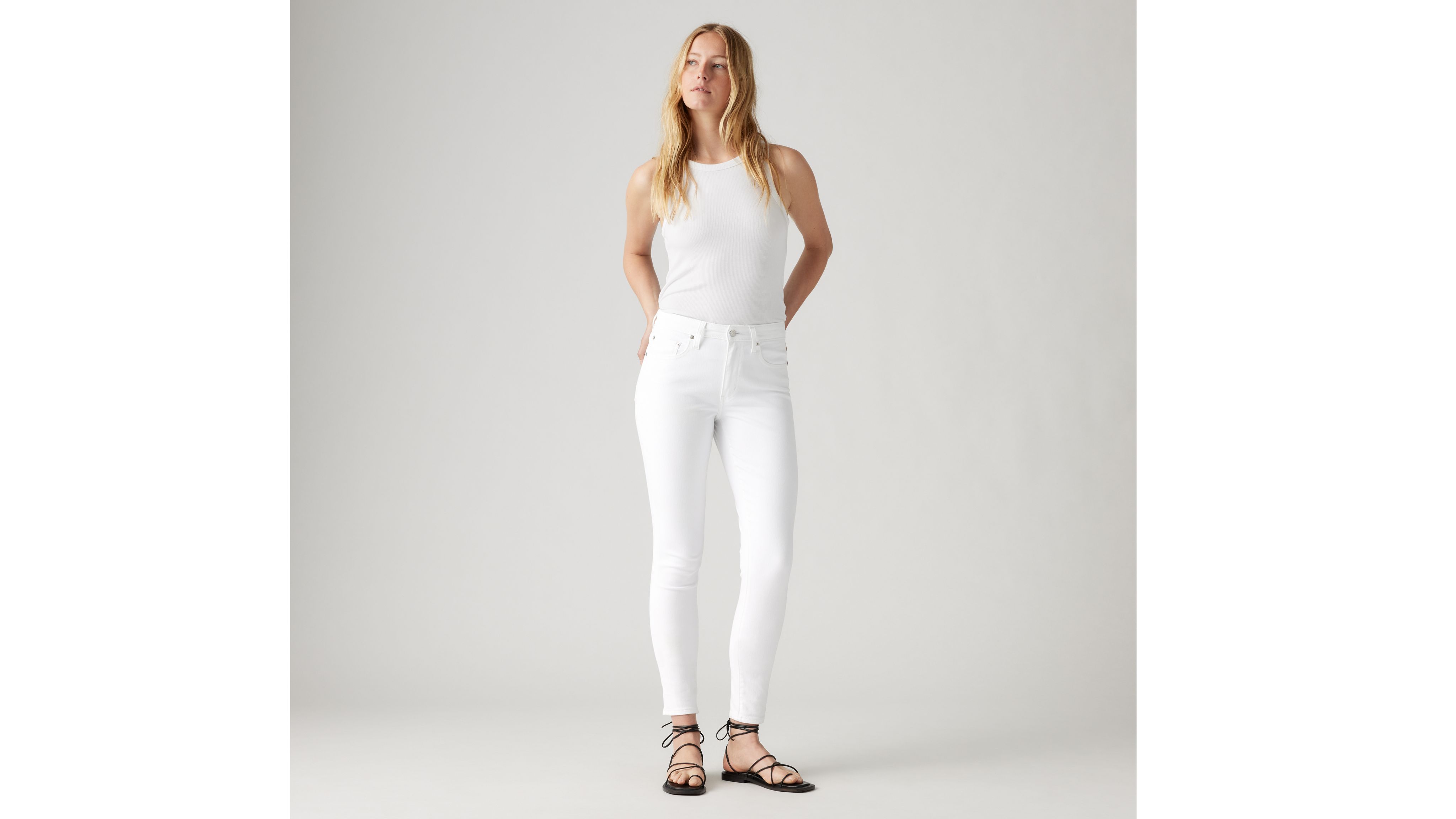 721 High Rise Skinny Women's Jeans - White