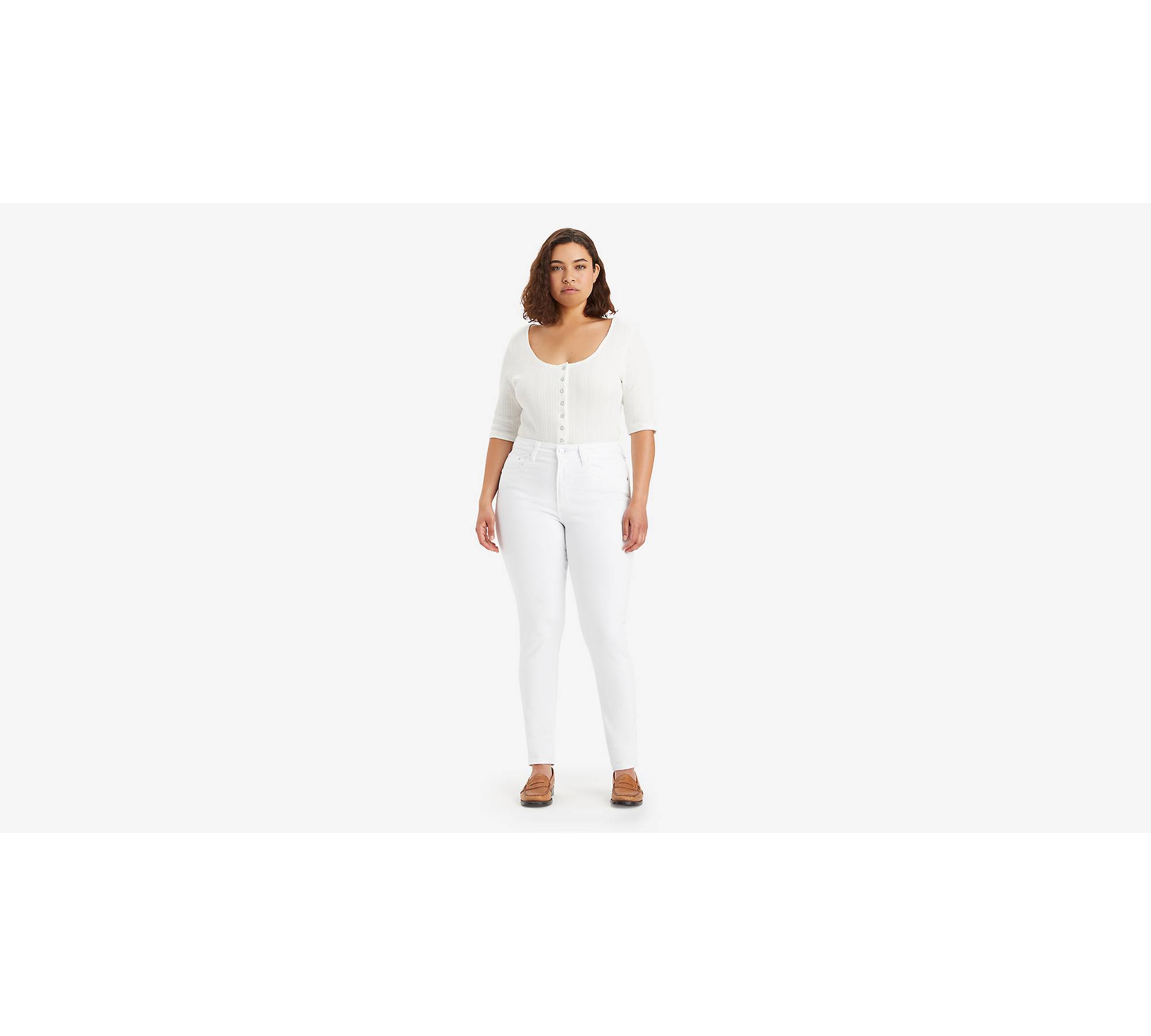 721™ High Rise Skinny Jeans - White | Levi's® GB