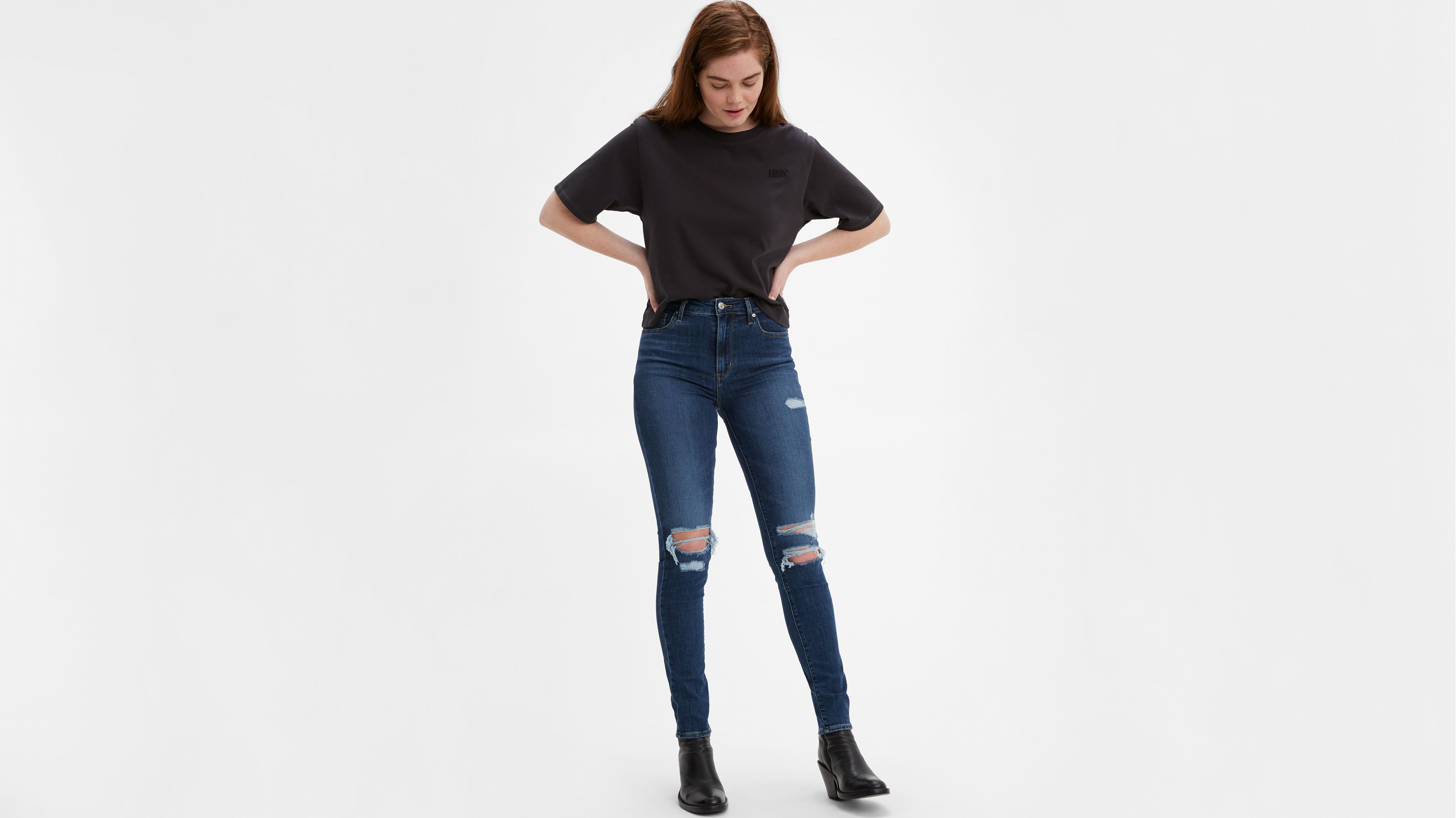 levi's 721 soft black