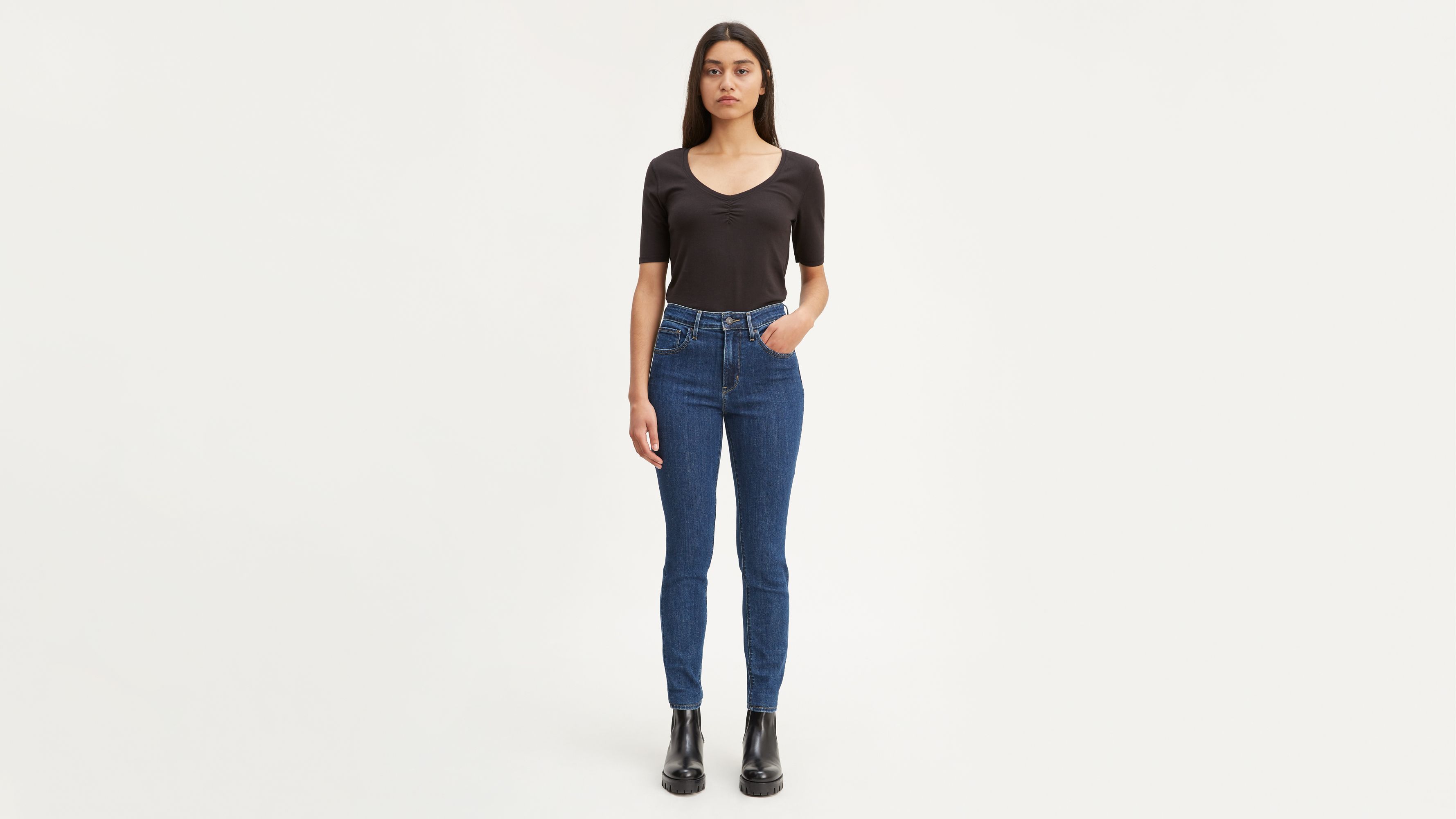 levi's 721 high rise skinny indigo