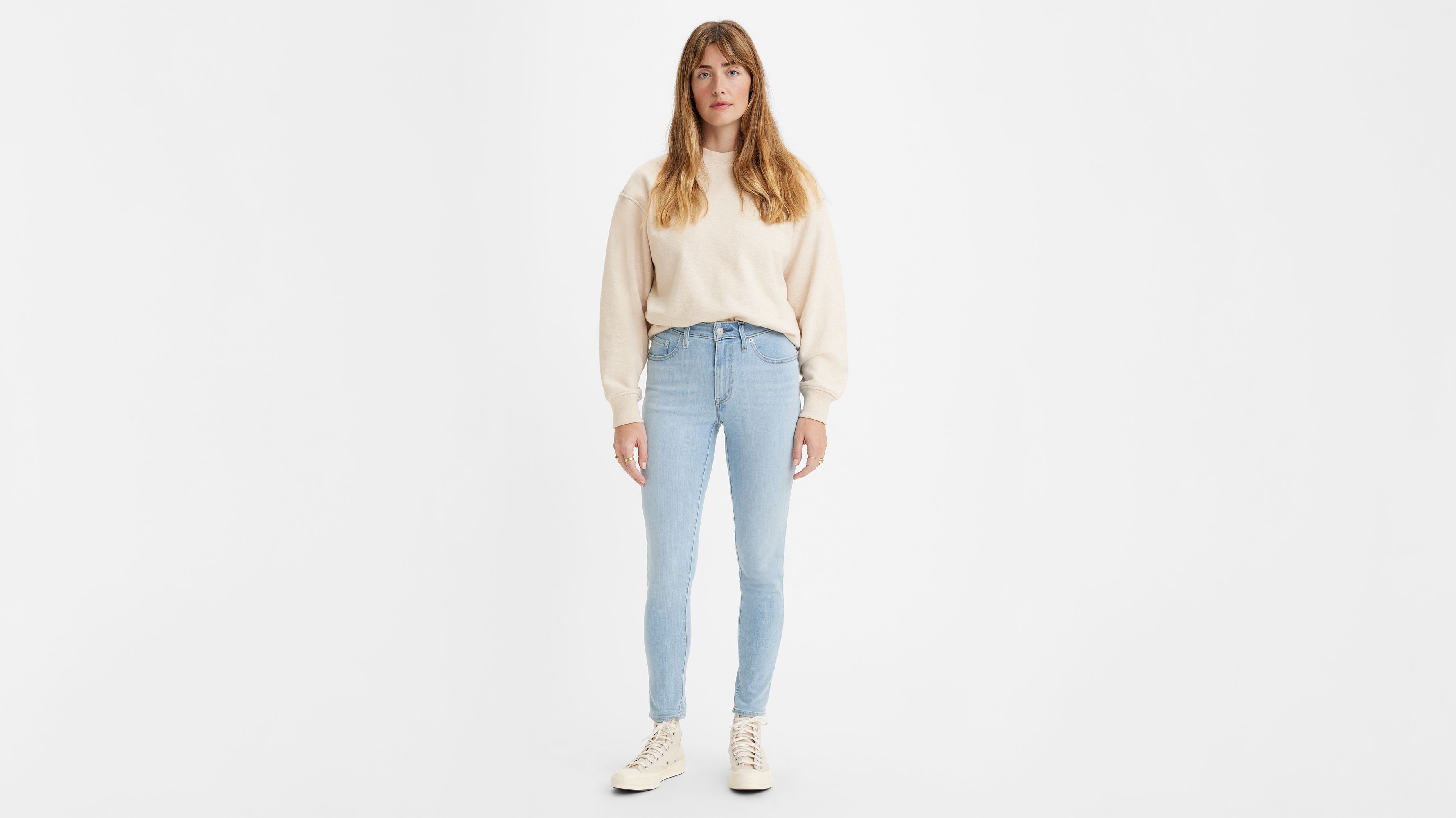 levi's high rise 721 skinny jeans