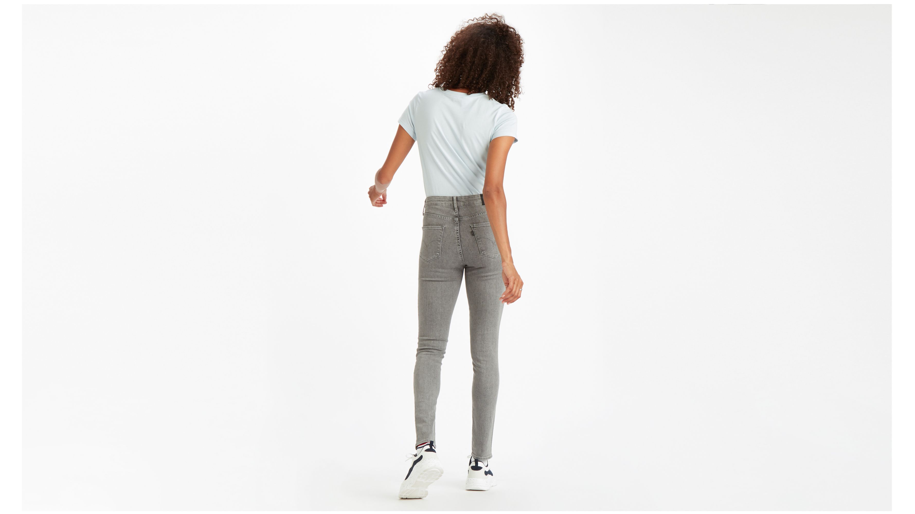 levi's 721 high rise skinny grey