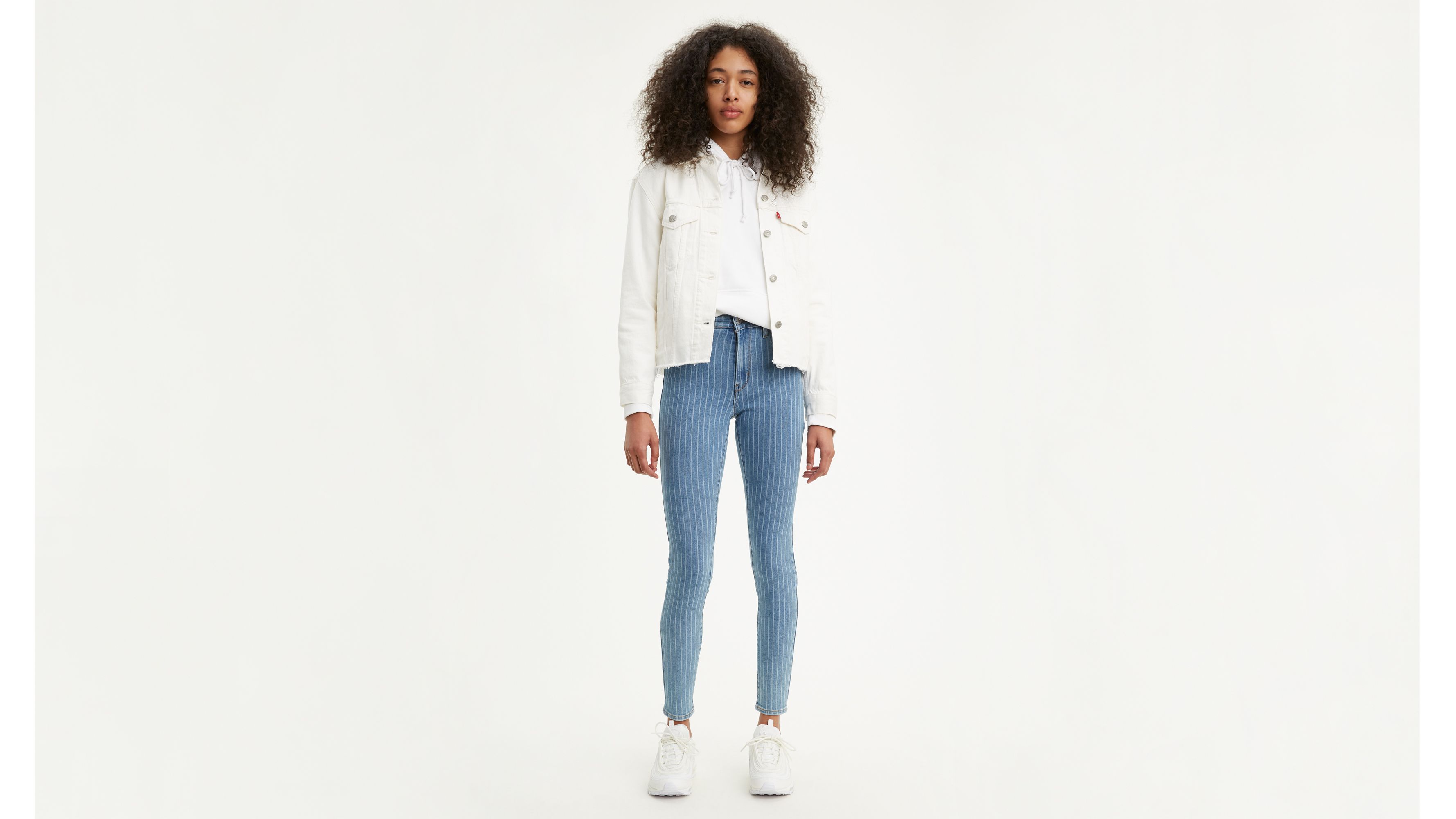 721 High Rise Skinny Striped Women's Jeans 4