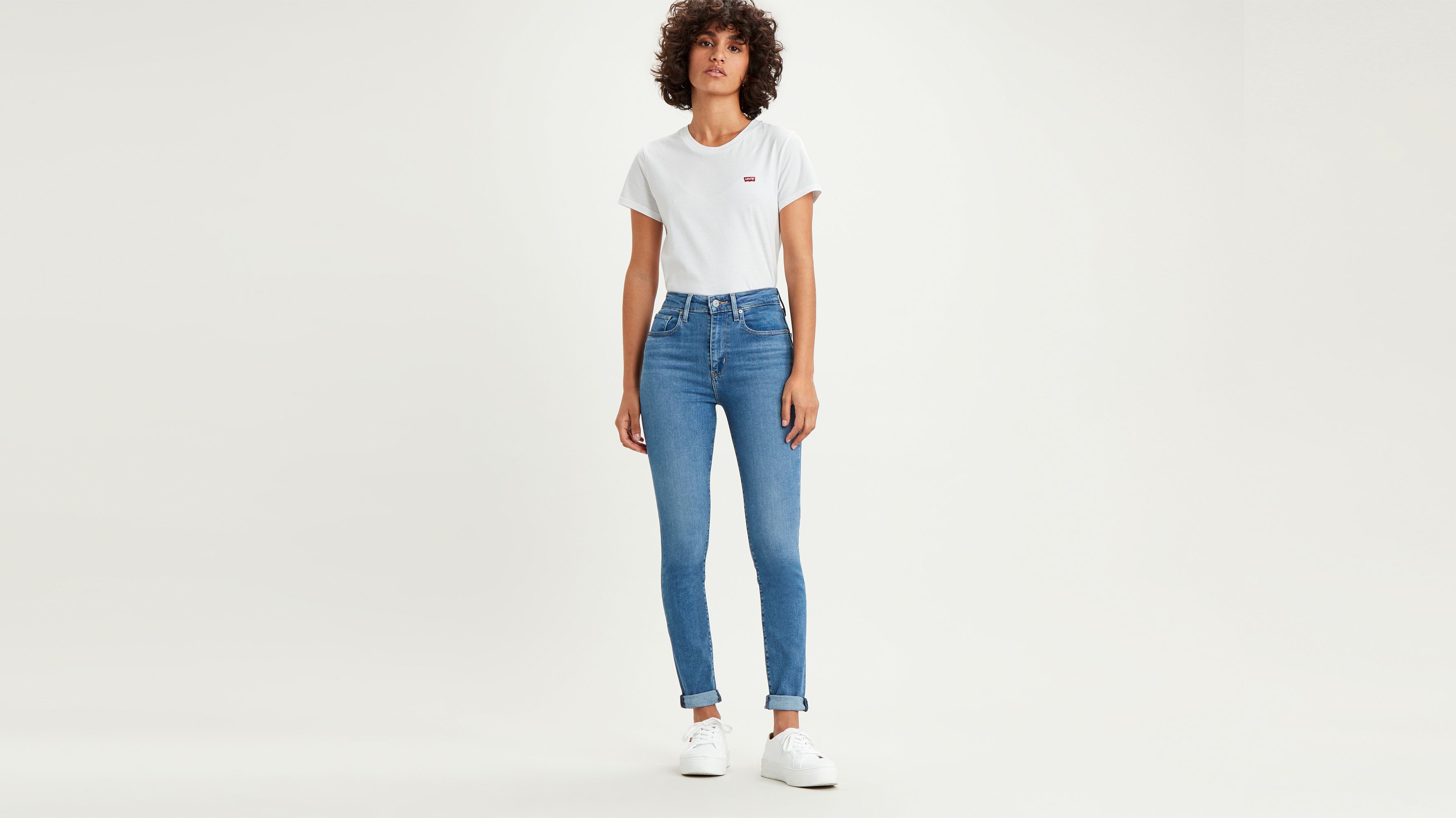 levi's 721 high rise skinny grey
