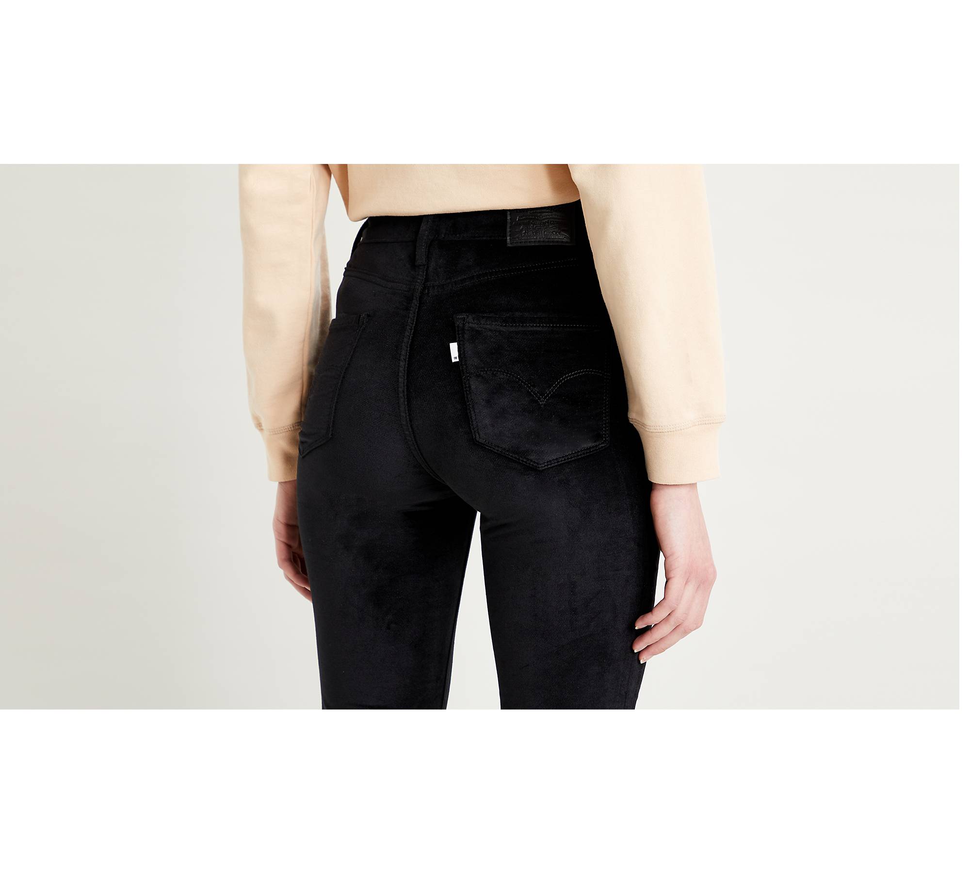 New high-waisted velvet thick jeans women's winter tight-fitting