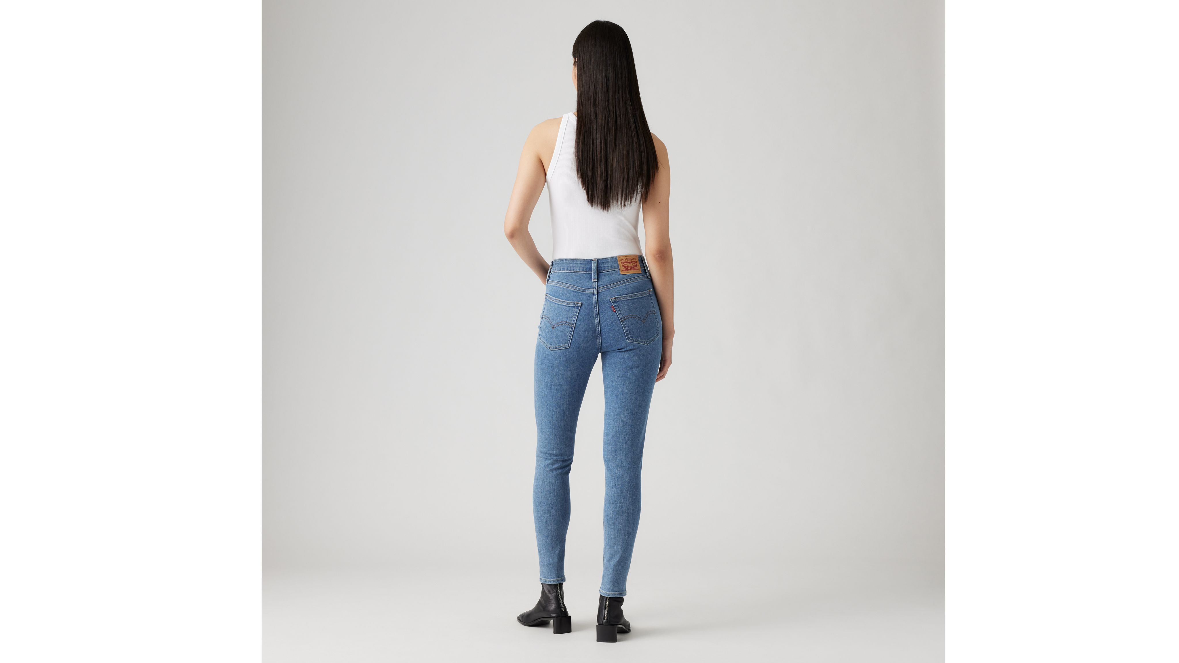 Jeans levis 721 high rise skinny bleu new arrivals