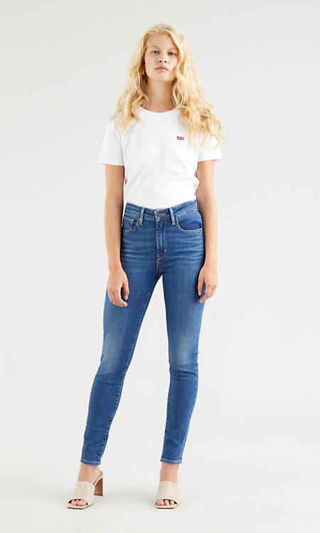 Dames Kleding voor voor Jeans voor Skinny jeans Superdry Denim S High Rise Skinny Jeans in het Blauw 
