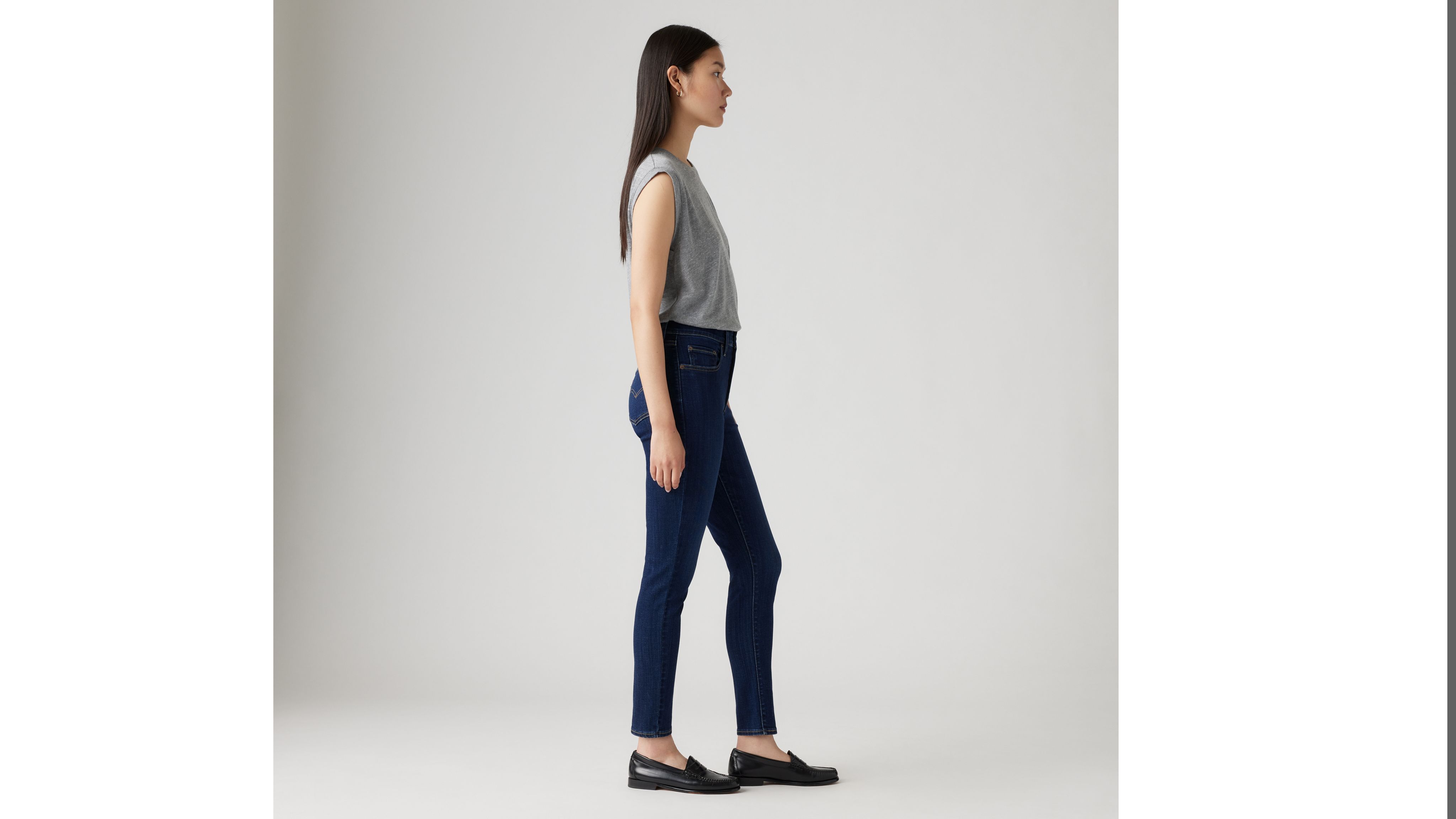 Levi's 721 high rise skinny best sale lone wolf