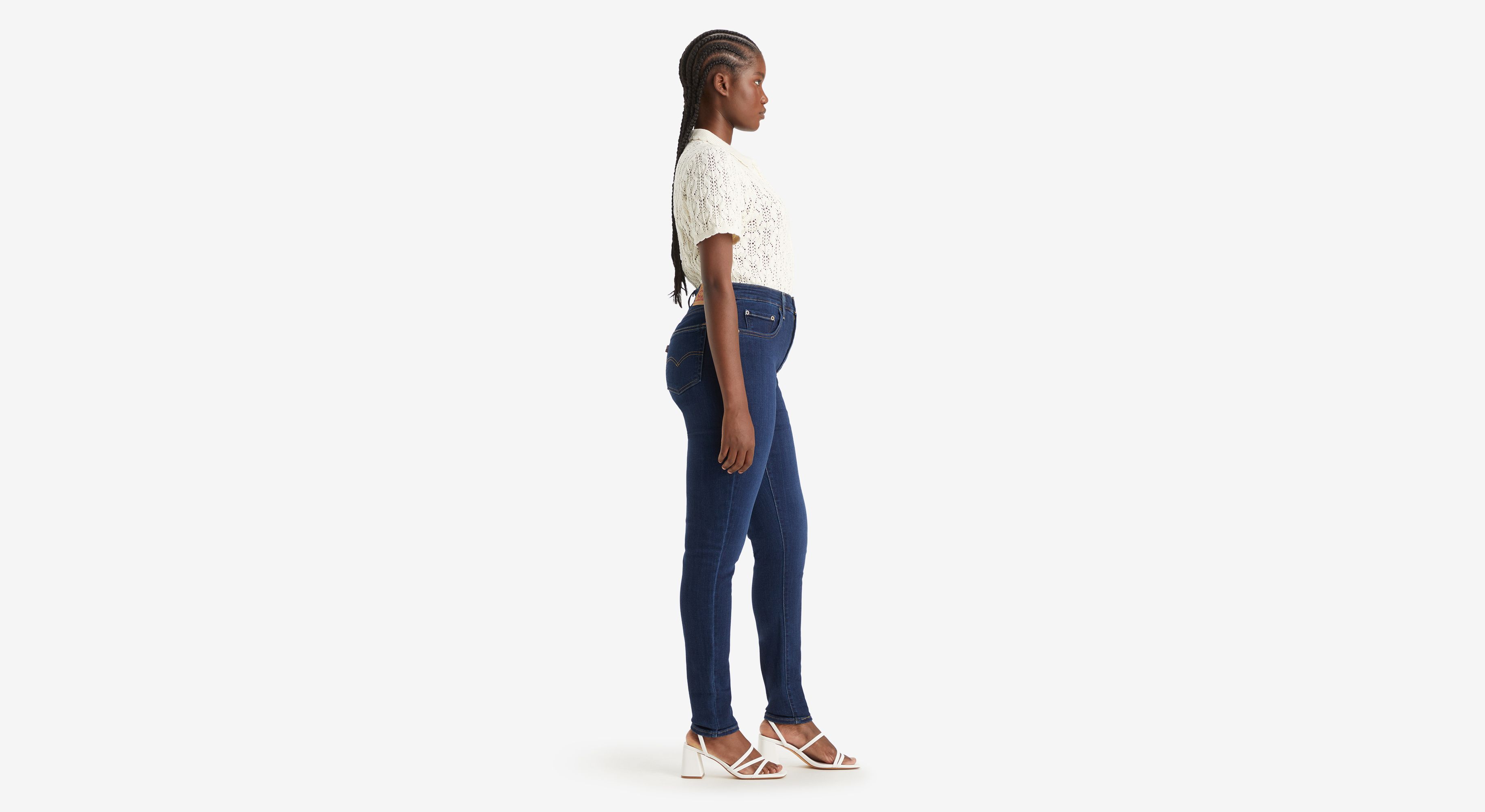 Wrangler Jeans in Stile rétro a Vita Media, Elasticizzati Bootcut - Blu - 9W x 32L
