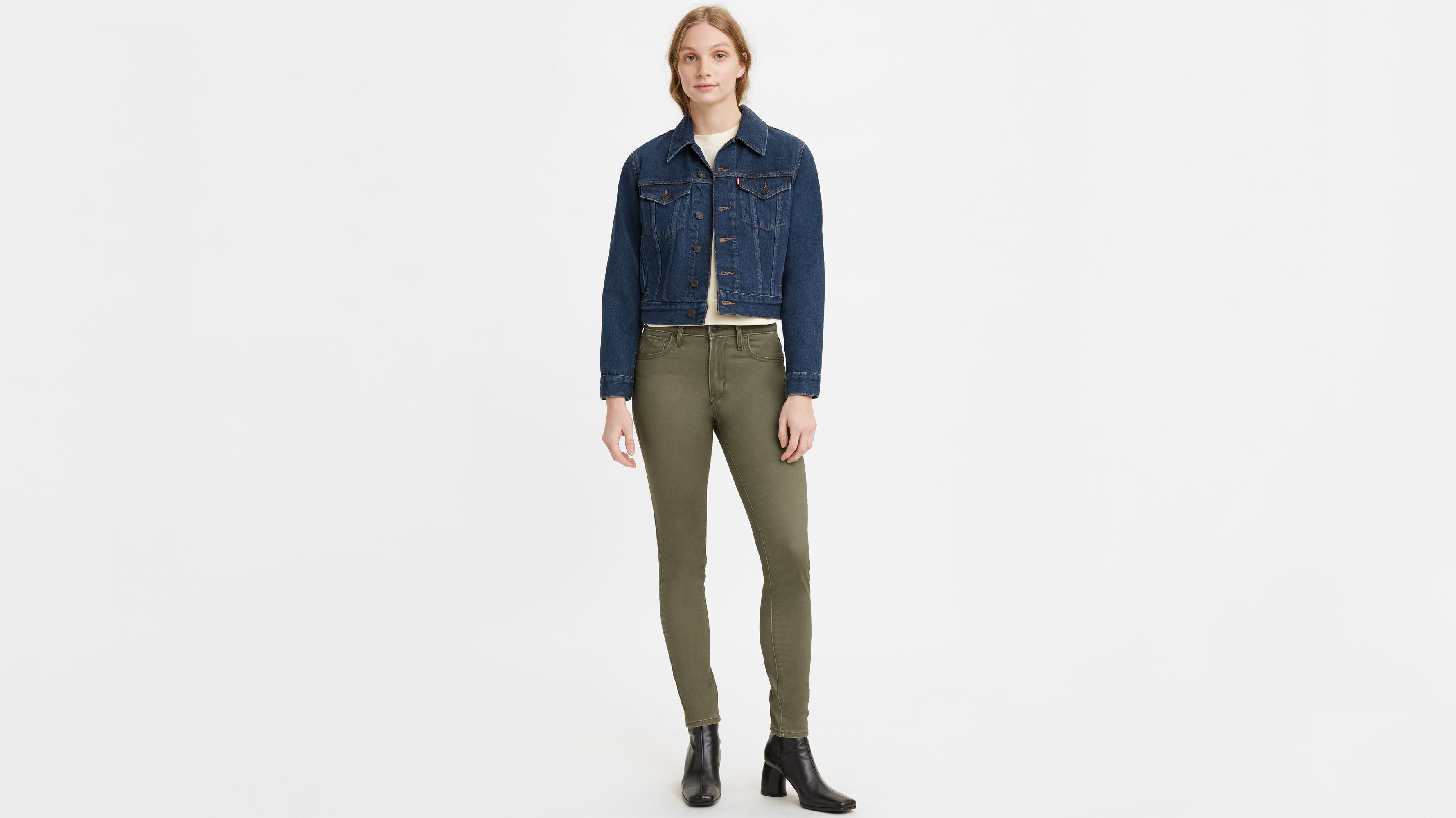 721 High Rise Skinny Utility Women's Jeans - Green