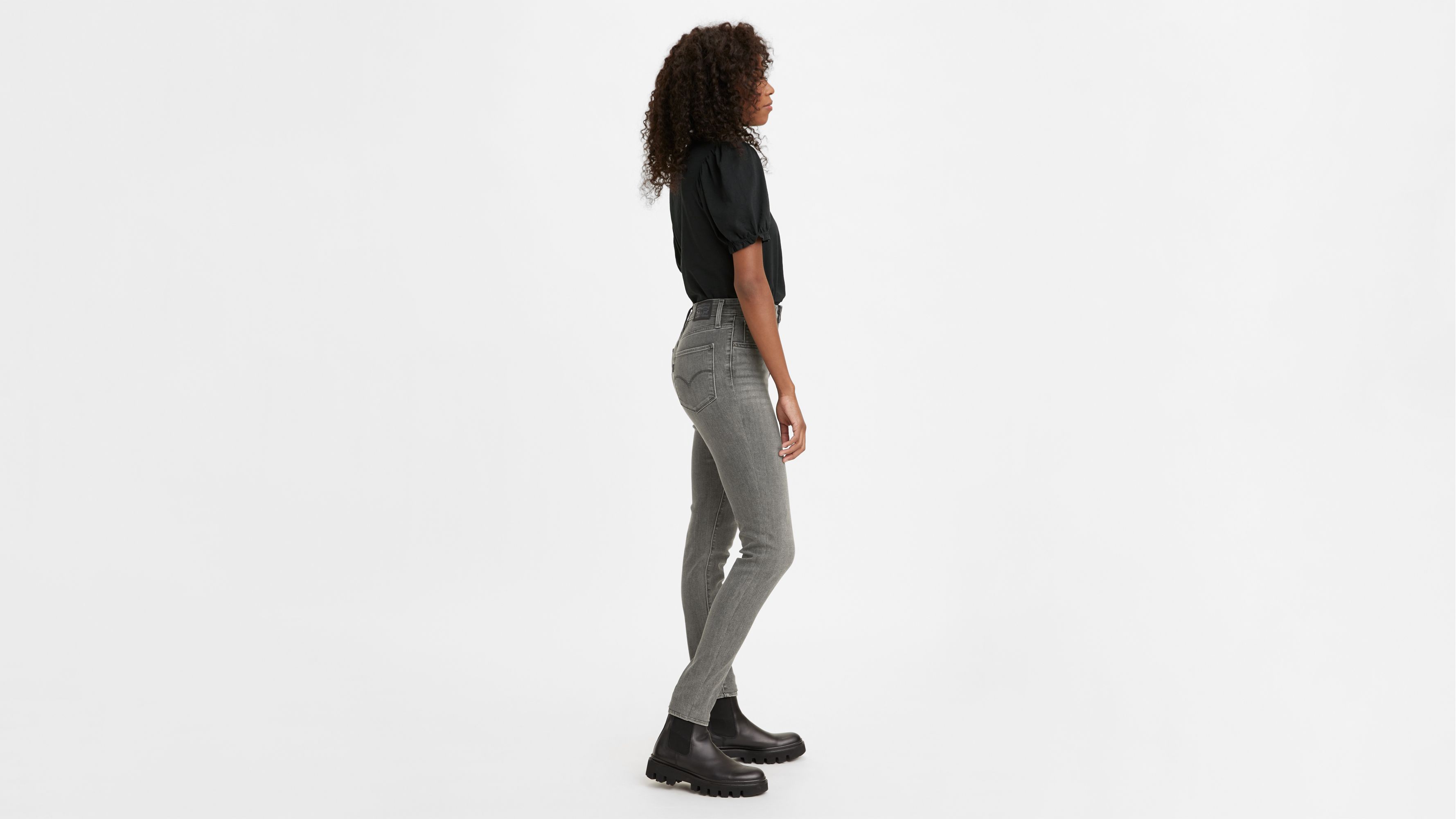 bronze afbryde Långiver 721 High Rise Skinny Women's Jeans - Grey | Levi's® US
