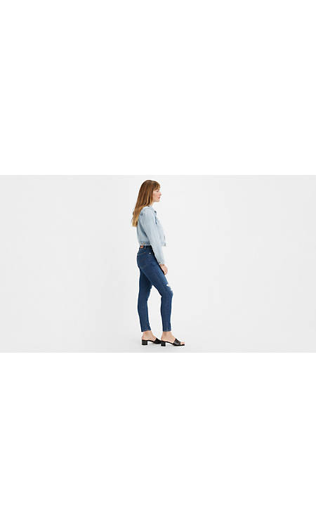 Womens Levi Strauss&Co 721 High-Rise Skinny Jeans-Lapis Air 31 - www ...