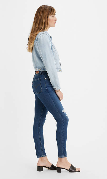 Womens Levi Strauss&Co 721 High-Rise Skinny Jeans-Lapis Air 31 - www ...