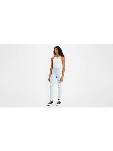리바이스 Levi 721 High Rise Skinny Womens Jeans,Soho Way - Light Wash