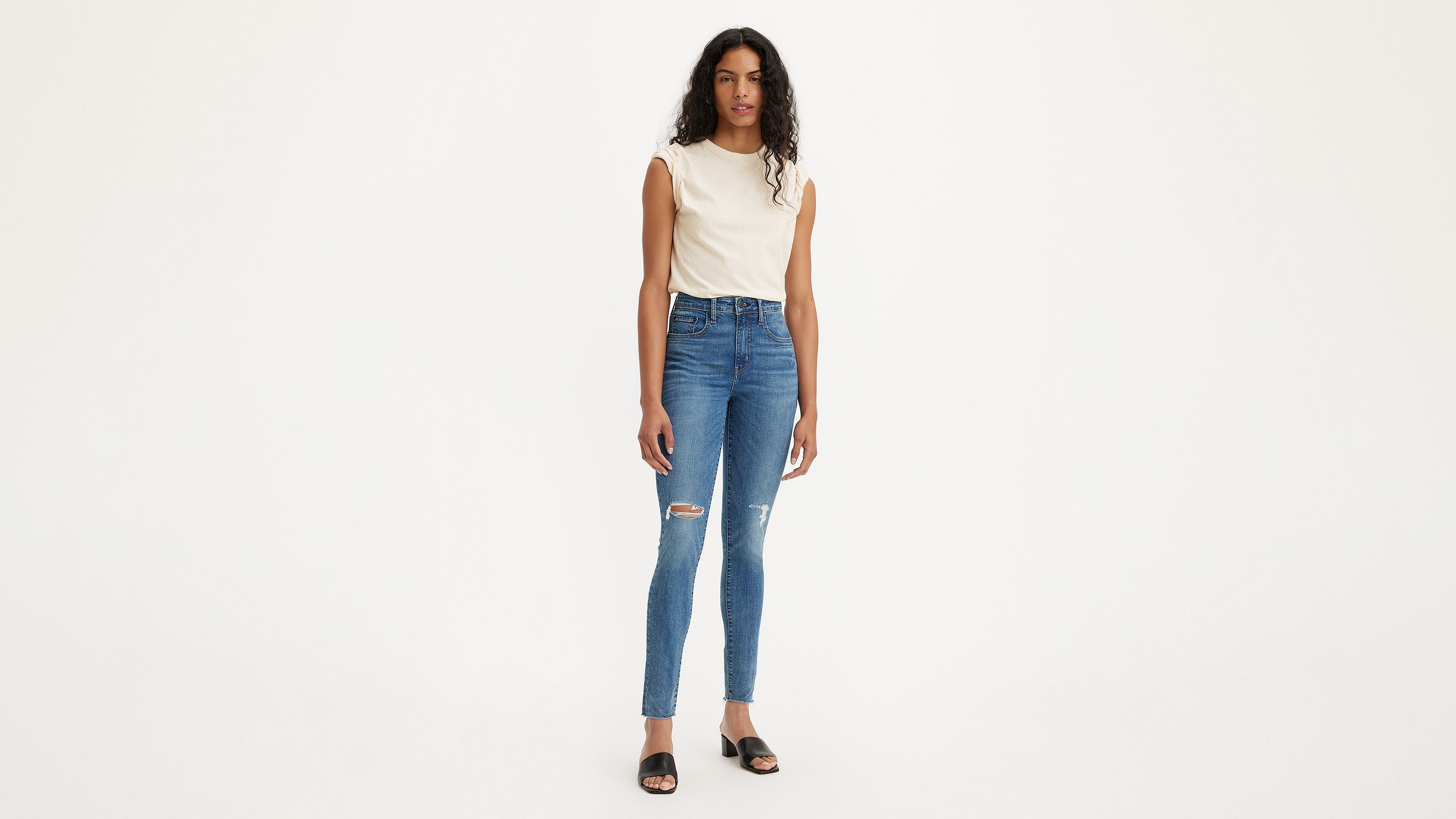 Levi's 721 high rise sales skinny grey