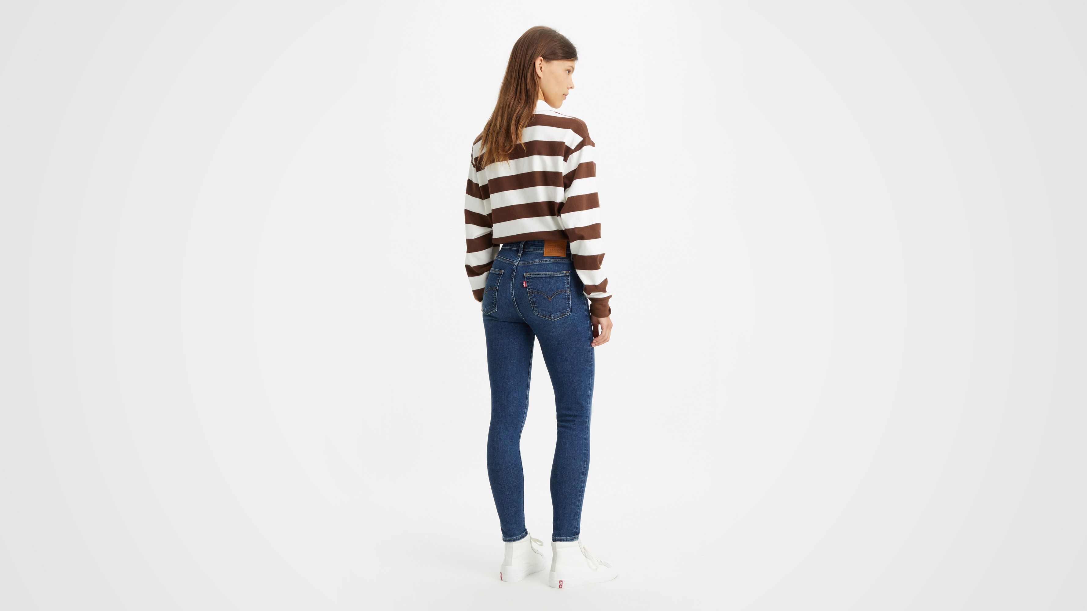 Levi's 721 High Rise Skinny Jeans In Blue Wave