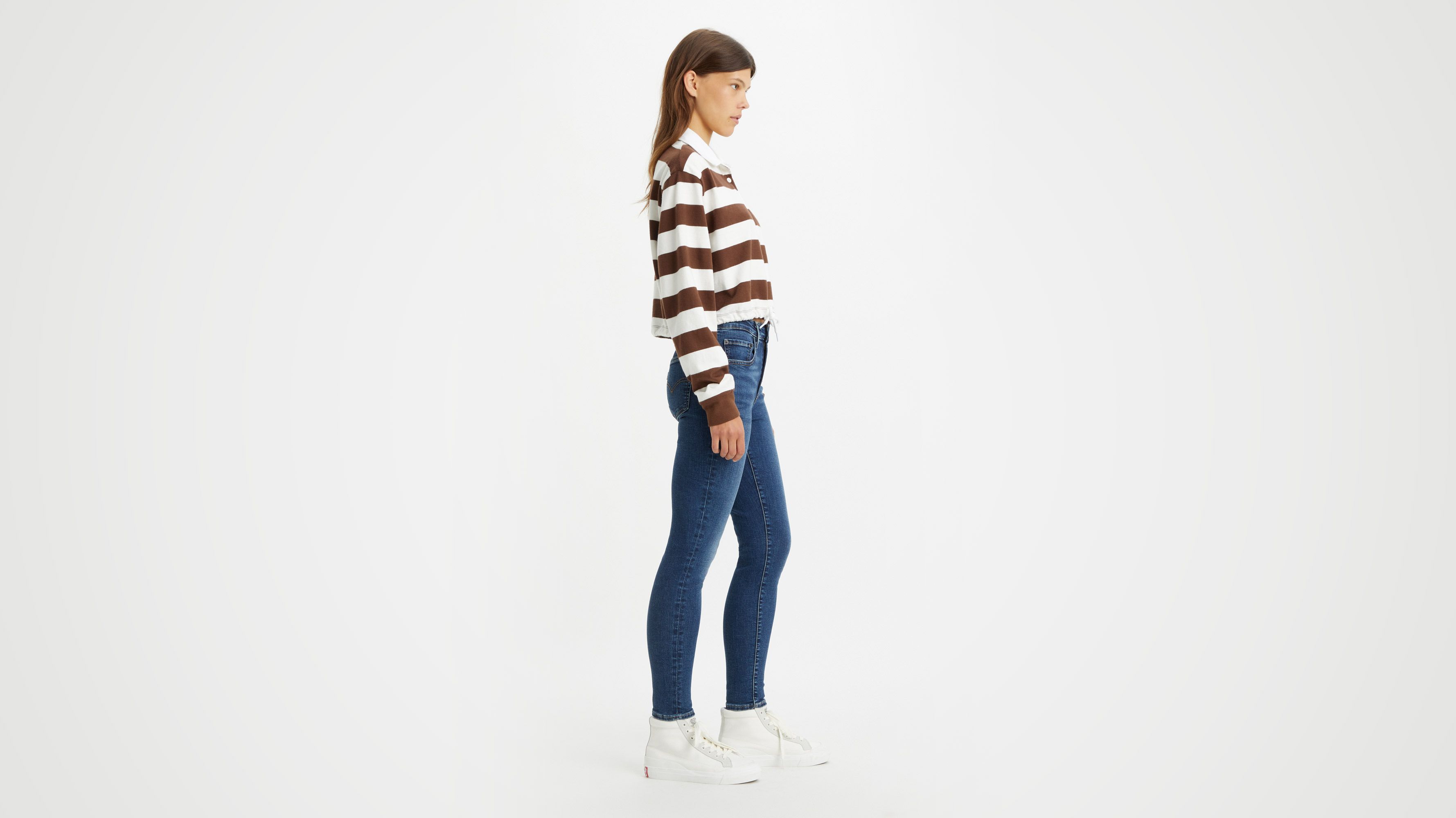 Levi's 721 High Rise Skinny Jeans In Blue Wave