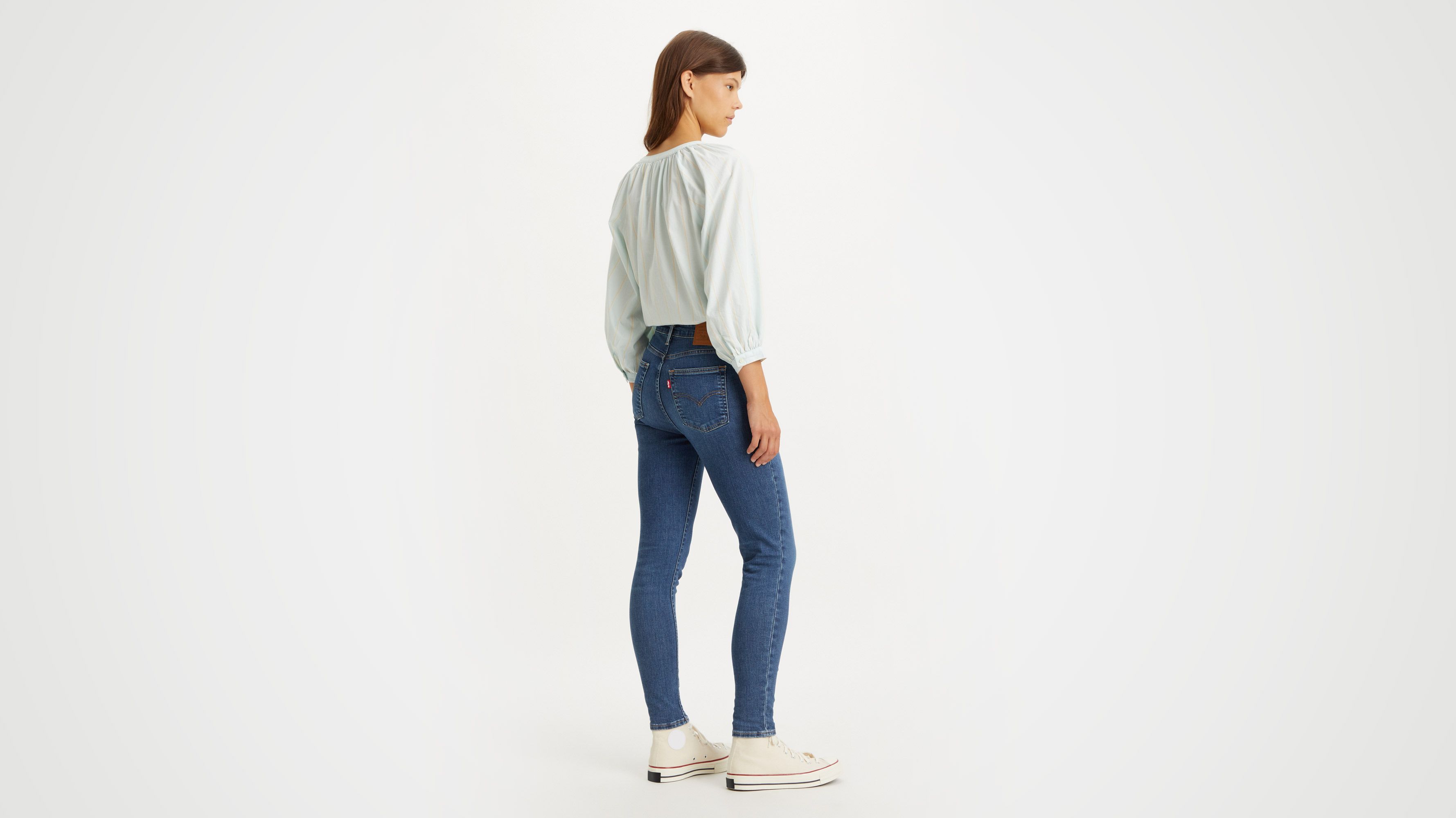 Levi's 721 High Rise Skinny Women's Jeans 33x34 In Blue Wave