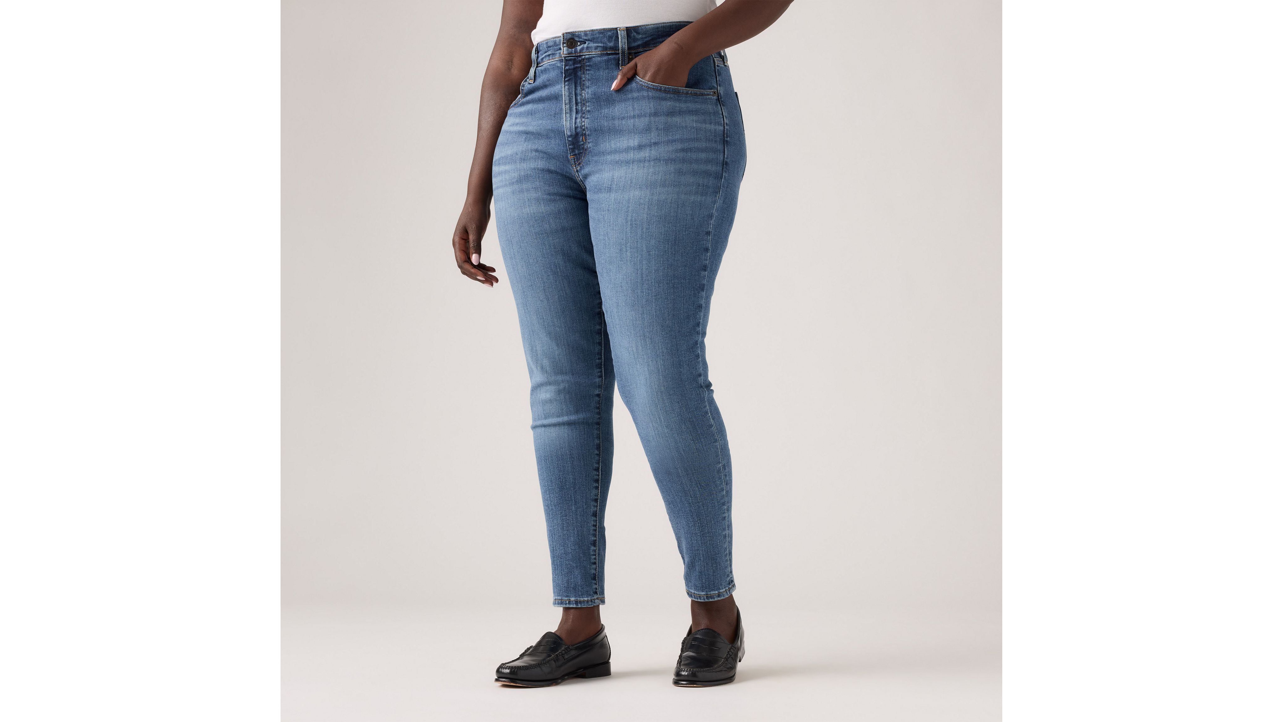 721 Jean filiforme taille haute pour femme 10