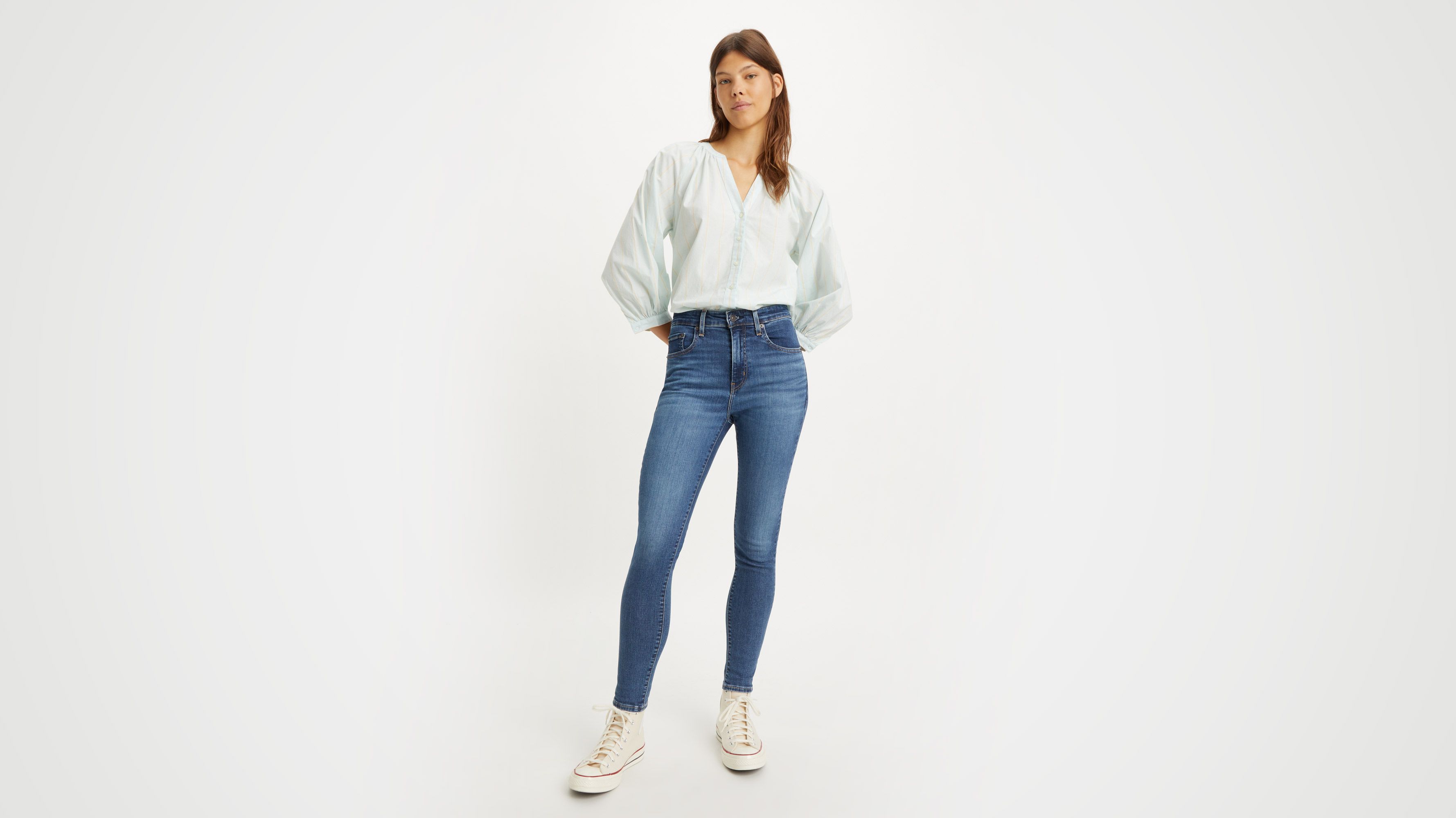 721™ High Rise Skinny Jeans - Blue | Levi's® XK